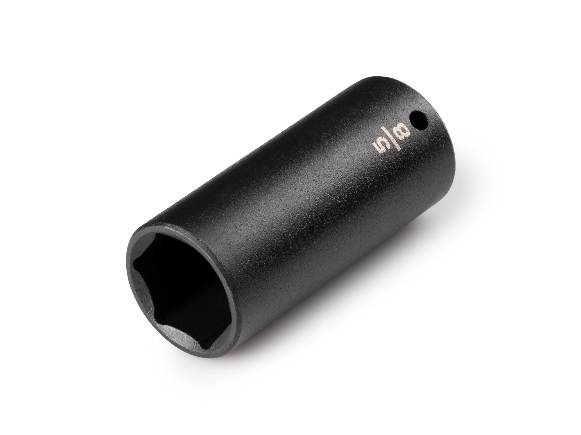 Front-right angle view of Tekton impact drive 6-point socket. Item #SID03016