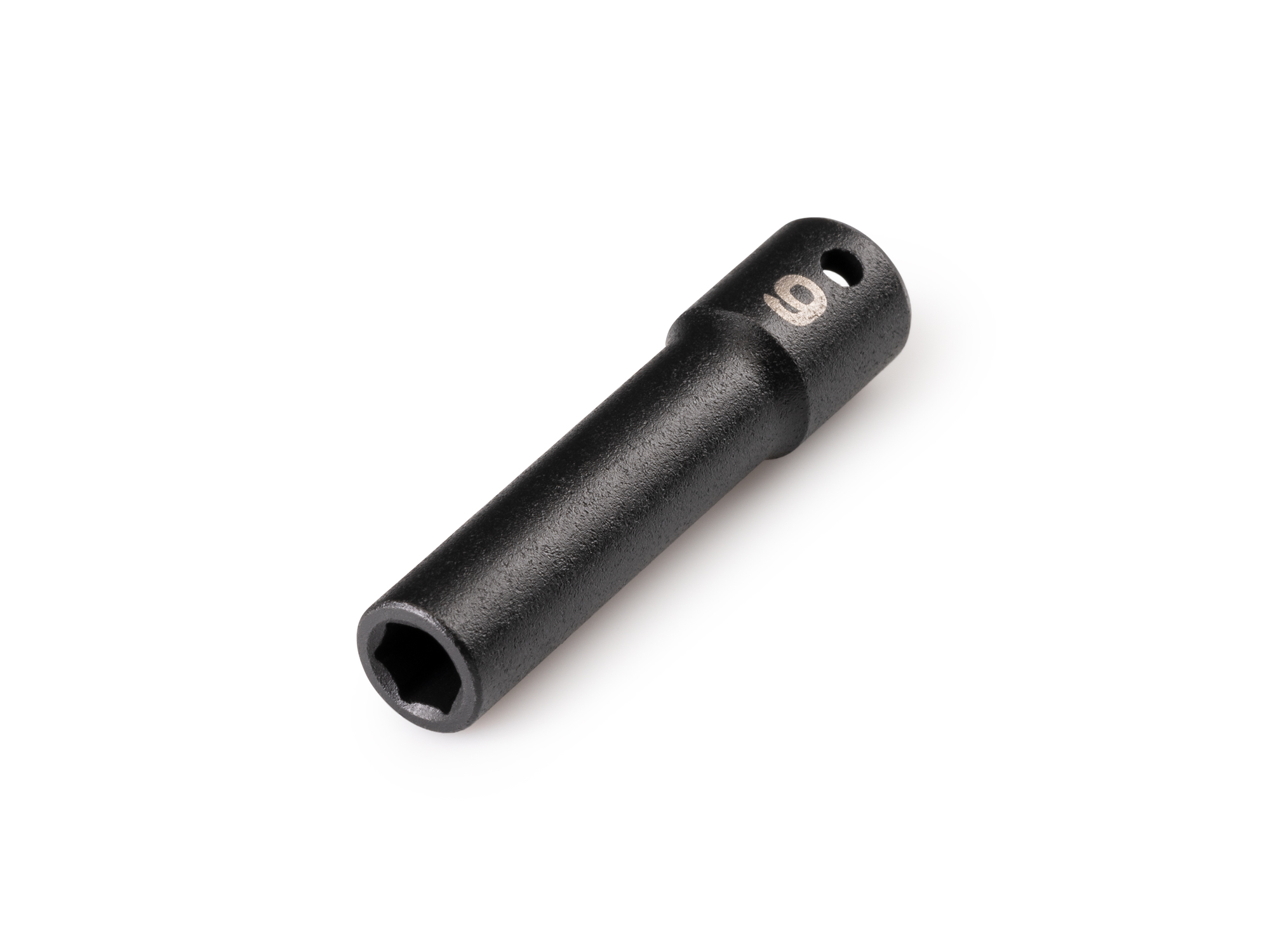 Size: 6 mm (metric) deep 6-point impact socket. Has a high-visibility laser etched size marking and a permanent stamped size marking. SID03106.