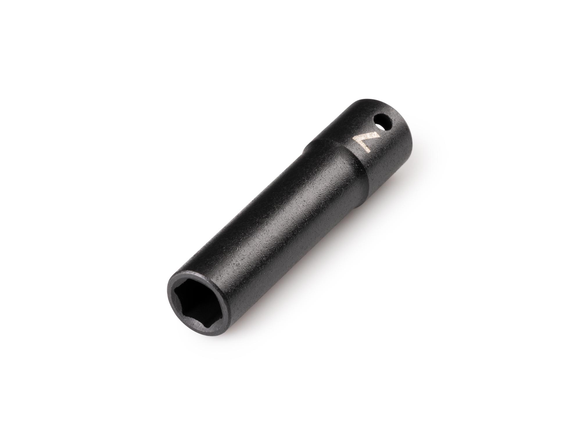 Front-right angle view of Tekton impact drive 6-point socket. Item #SID03107