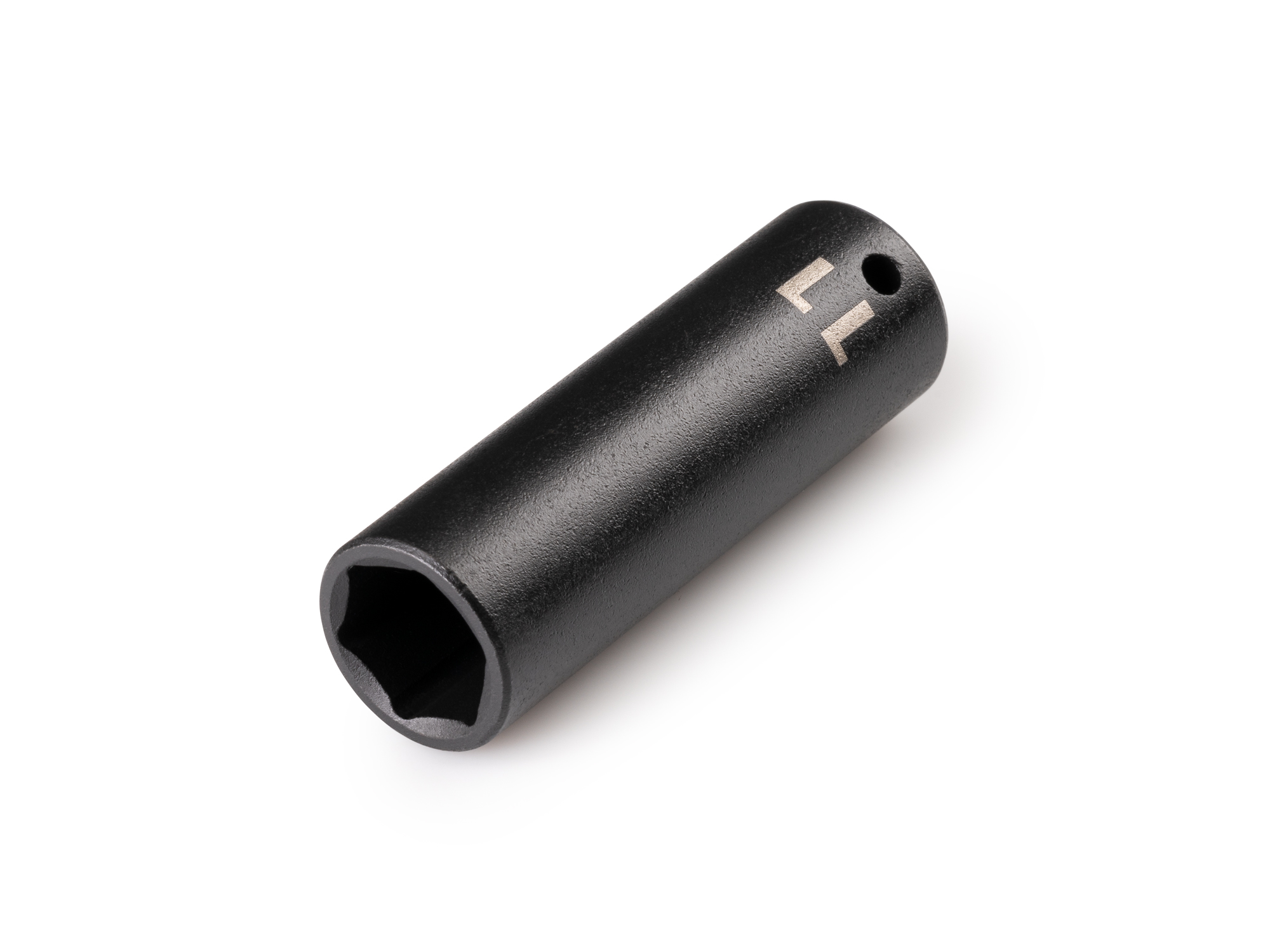 Size: 11 mm (metric) deep 6-point impact socket. Has a high-visibility laser etched size marking and a permanent stamped size marking. SID03111.