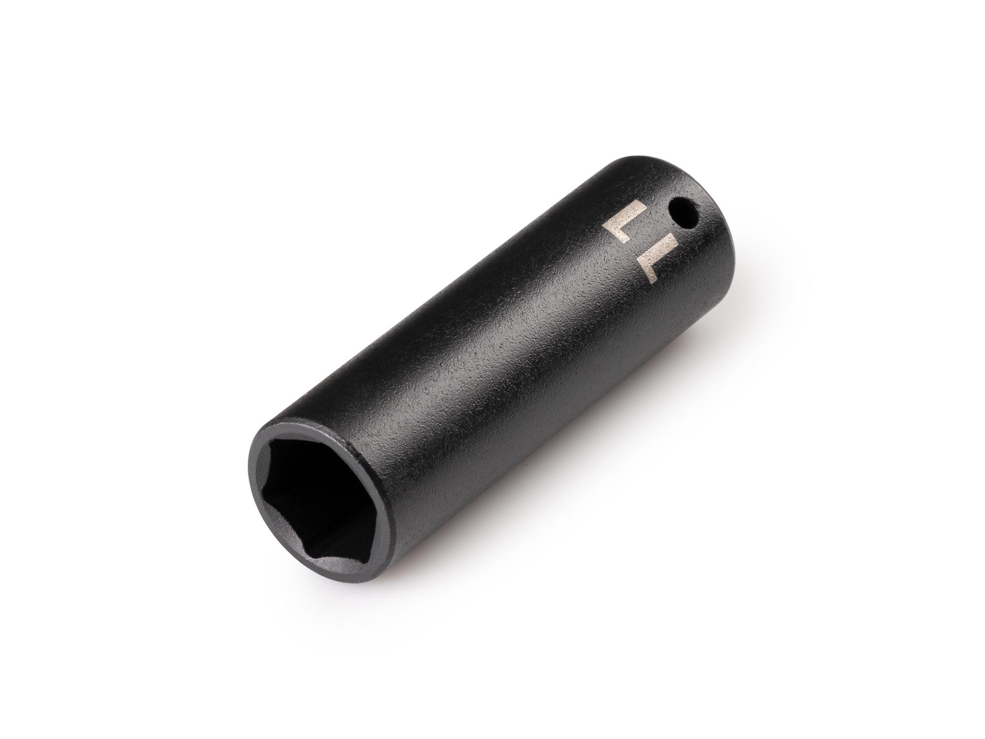 Front-right angle view of Tekton impact drive 6-point socket. Item #SID03111