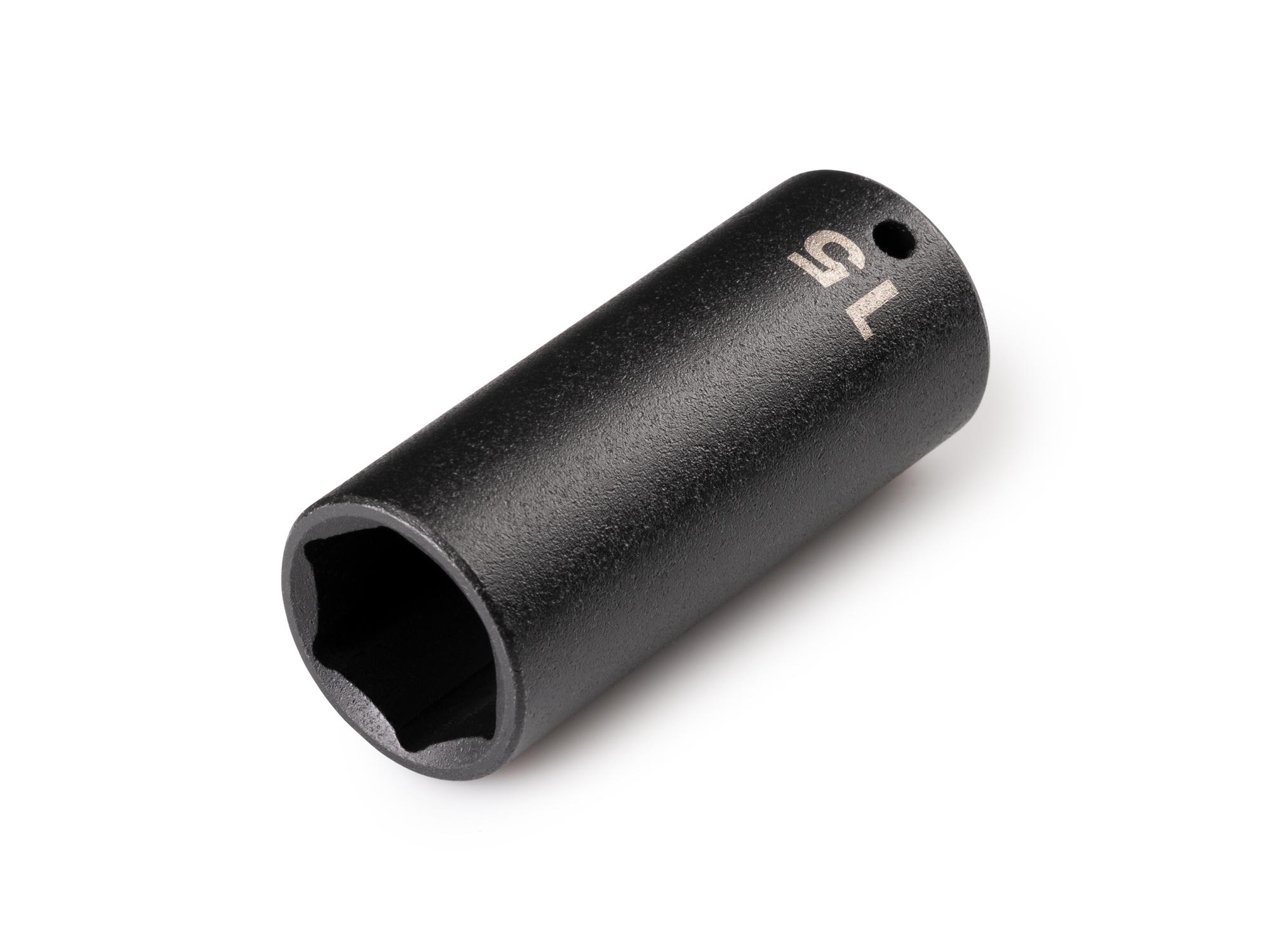 Front-right angle view of Tekton impact drive 6-point socket. Item #SID03115