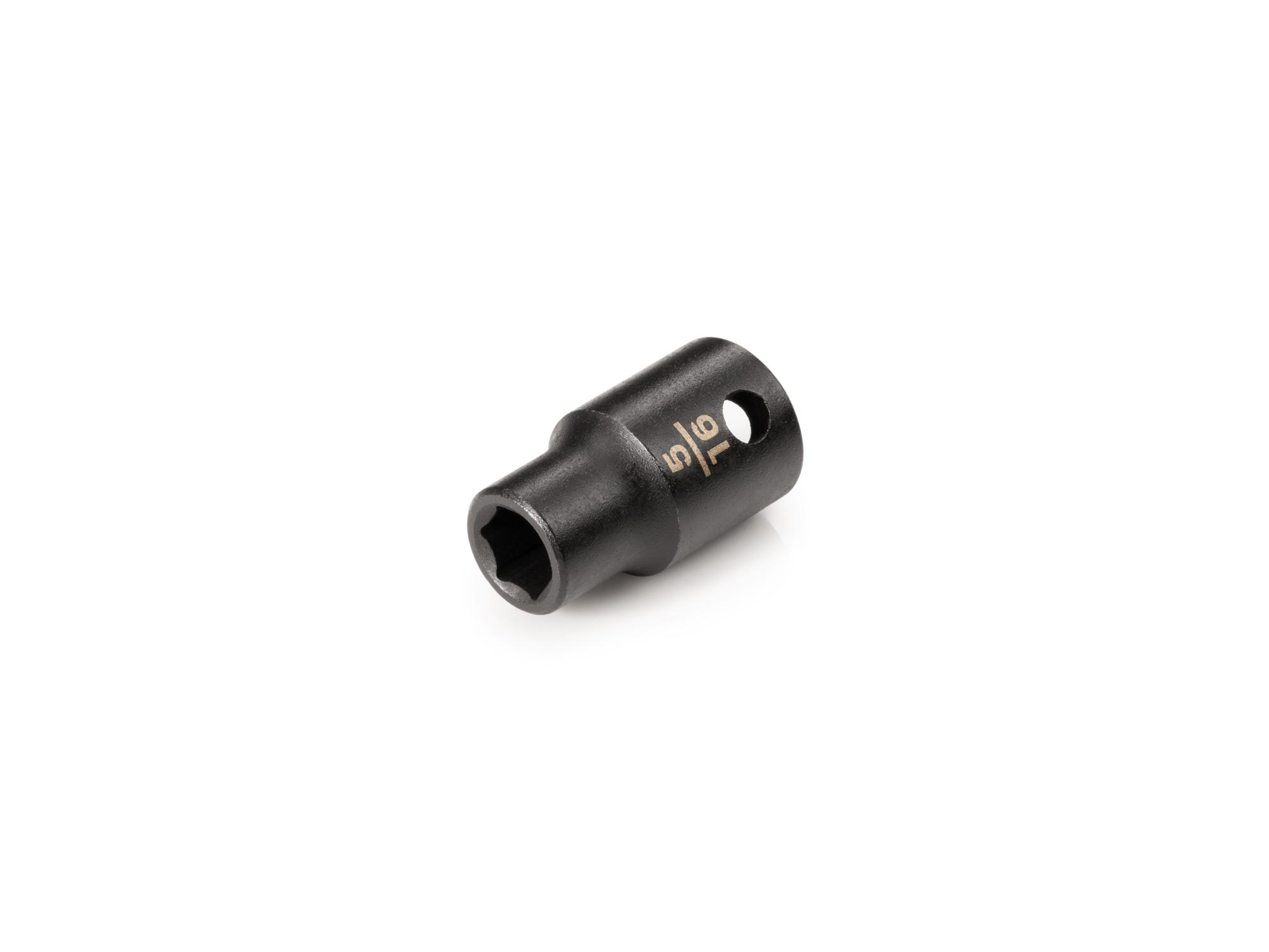 Front-right angle view of Tekton impact drive 6-point socket. Item #SID12008