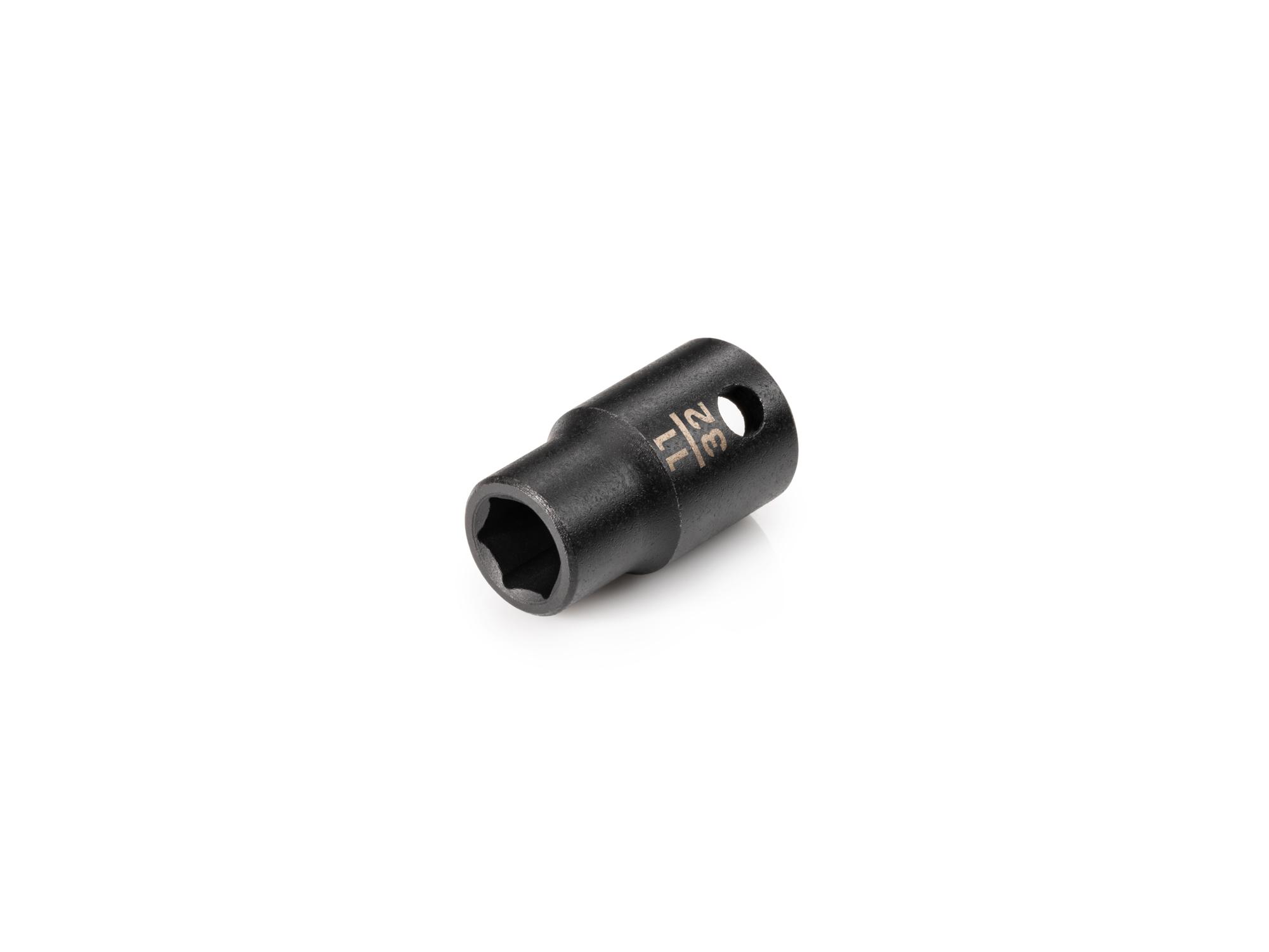 Front-right angle view of Tekton impact drive 6-point socket. Item #SID12009