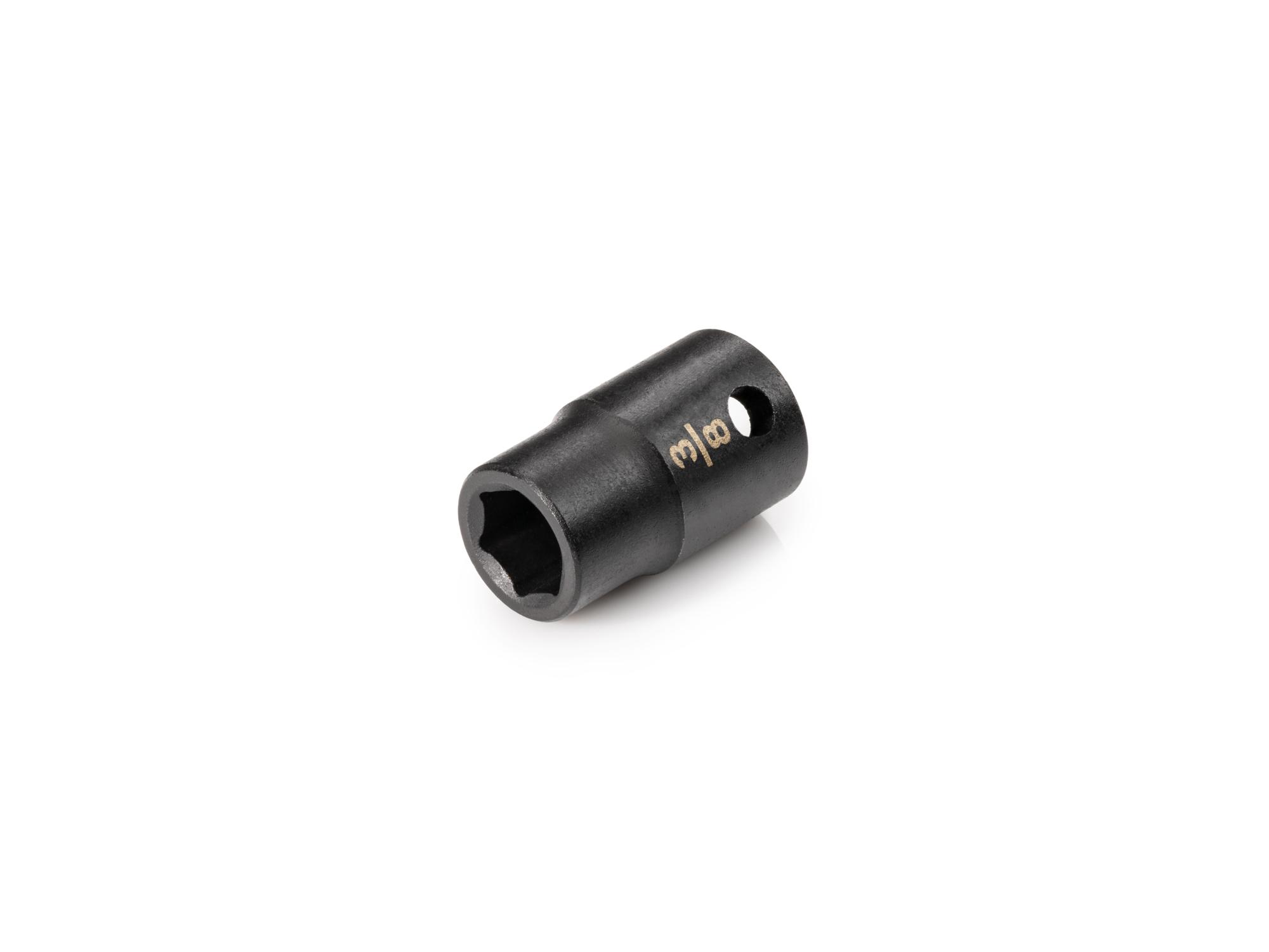 Front-right angle view of Tekton impact drive 6-point socket. Item #SID12010