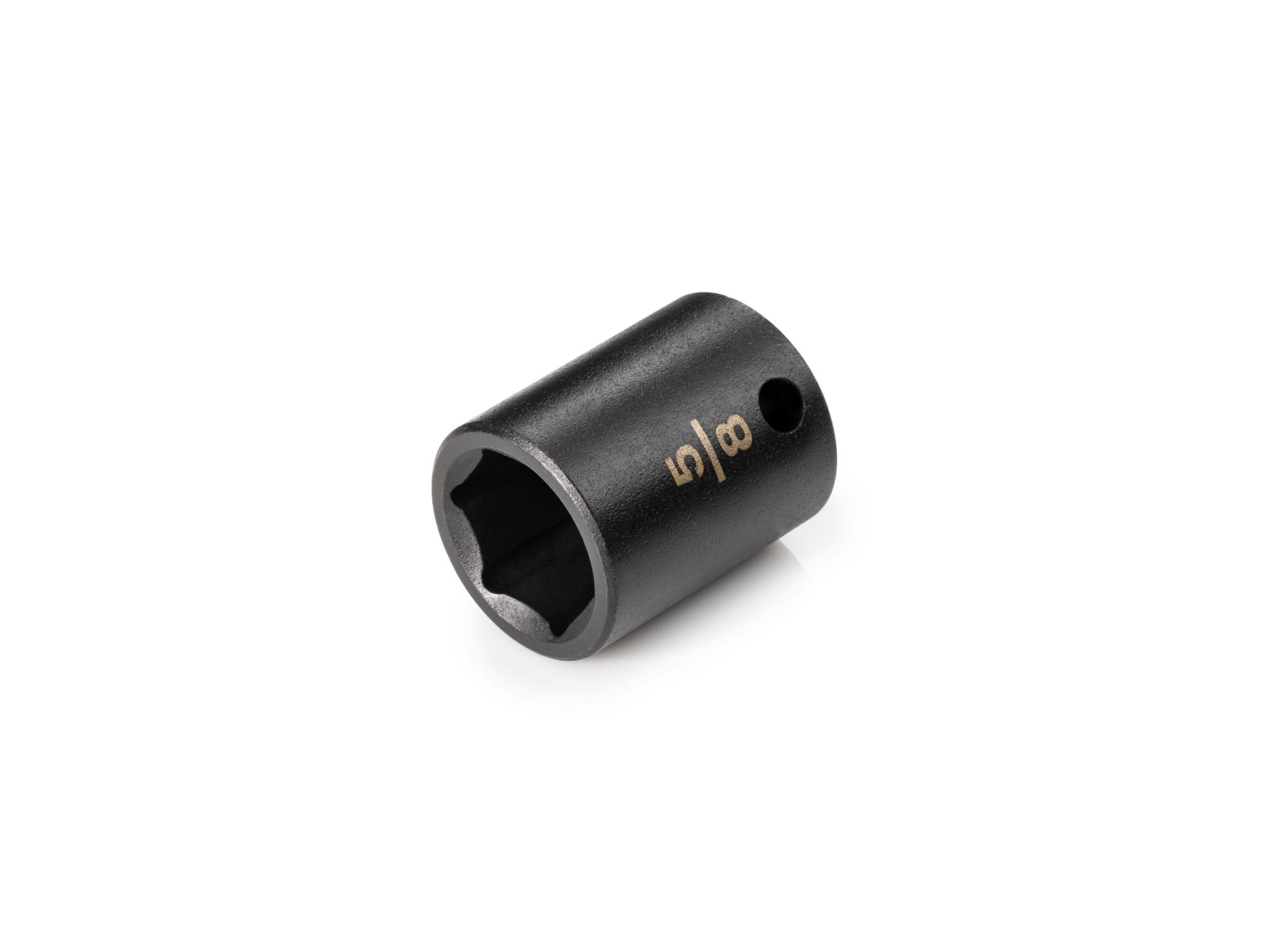 Front-right angle view of Tekton impact drive 6-point socket. Item #SID12016