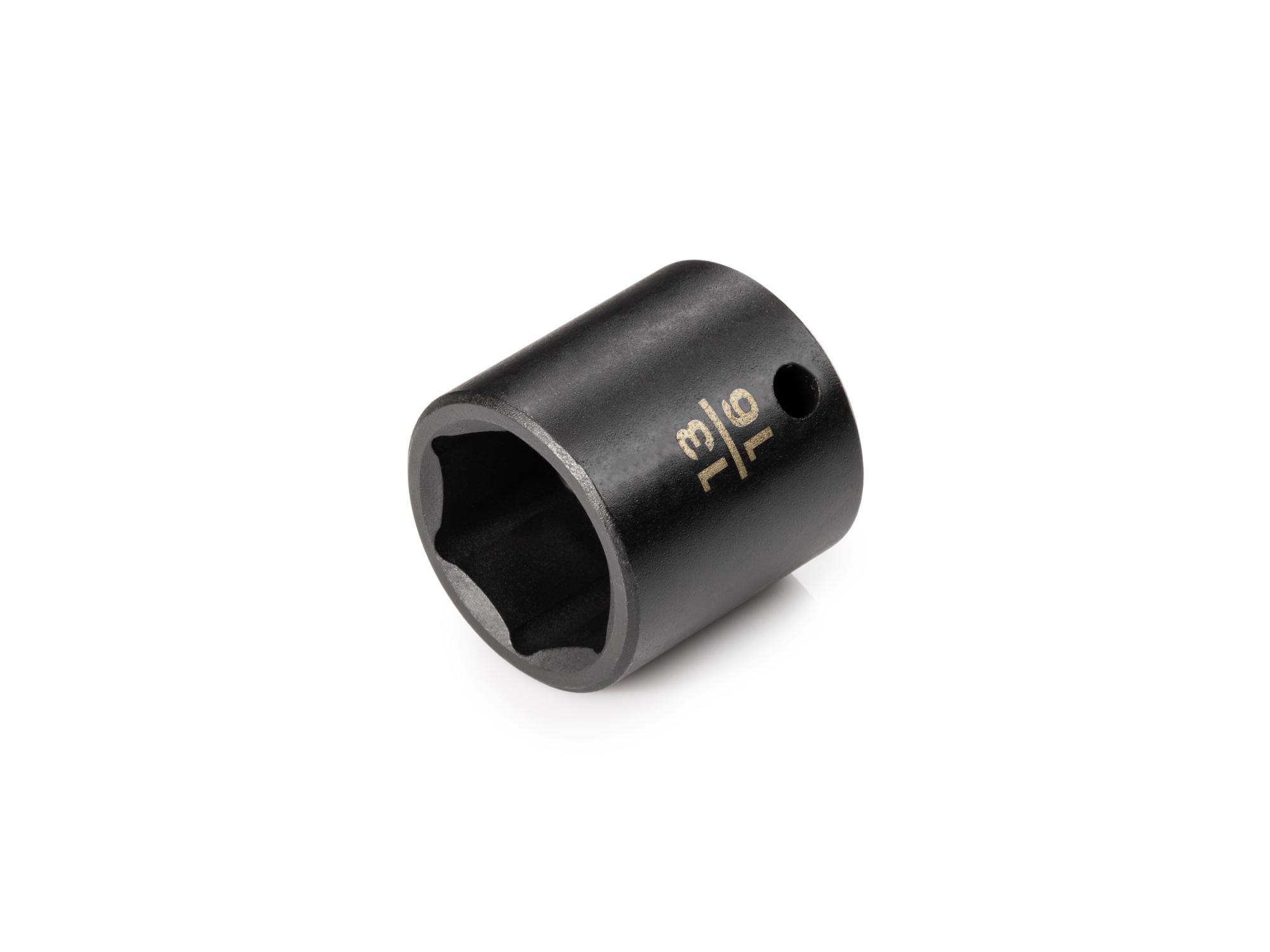 Front-right angle view of Tekton impact drive 6-point socket. Item #SID12021