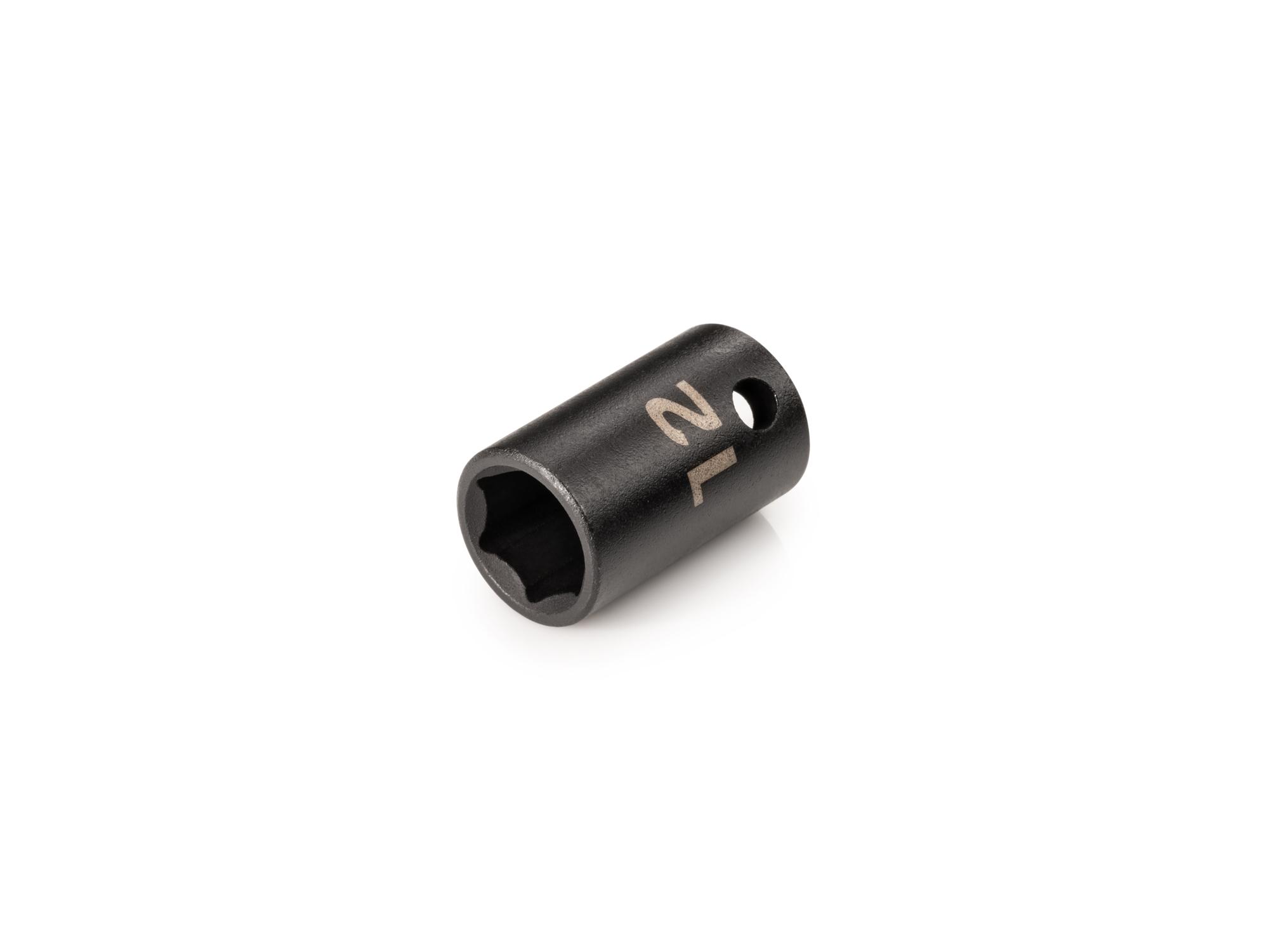 Front-right angle view of Tekton impact drive 6-point socket. Item #SID12112