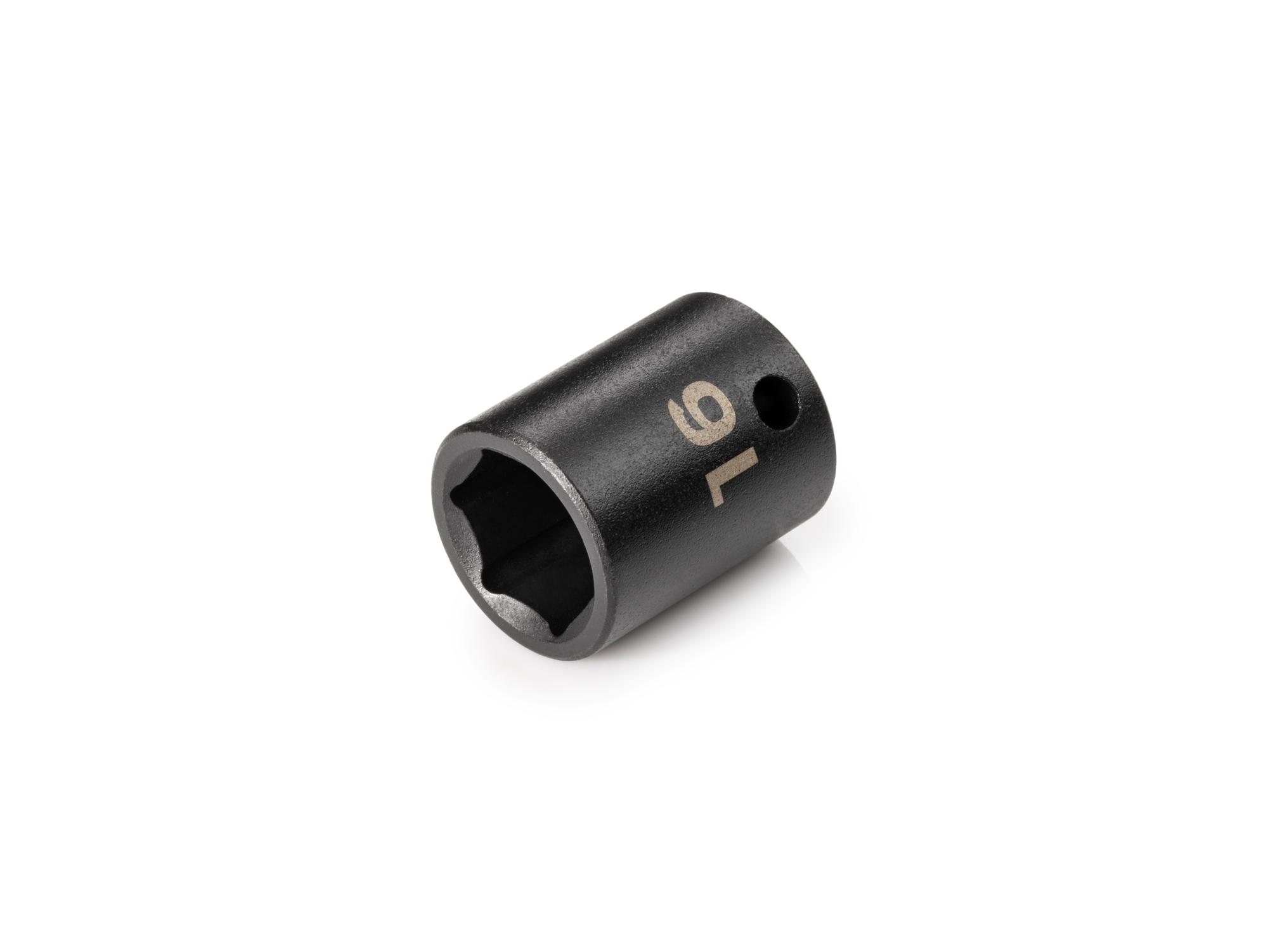 Front-right angle view of Tekton impact drive 6-point socket. Item #SID12116