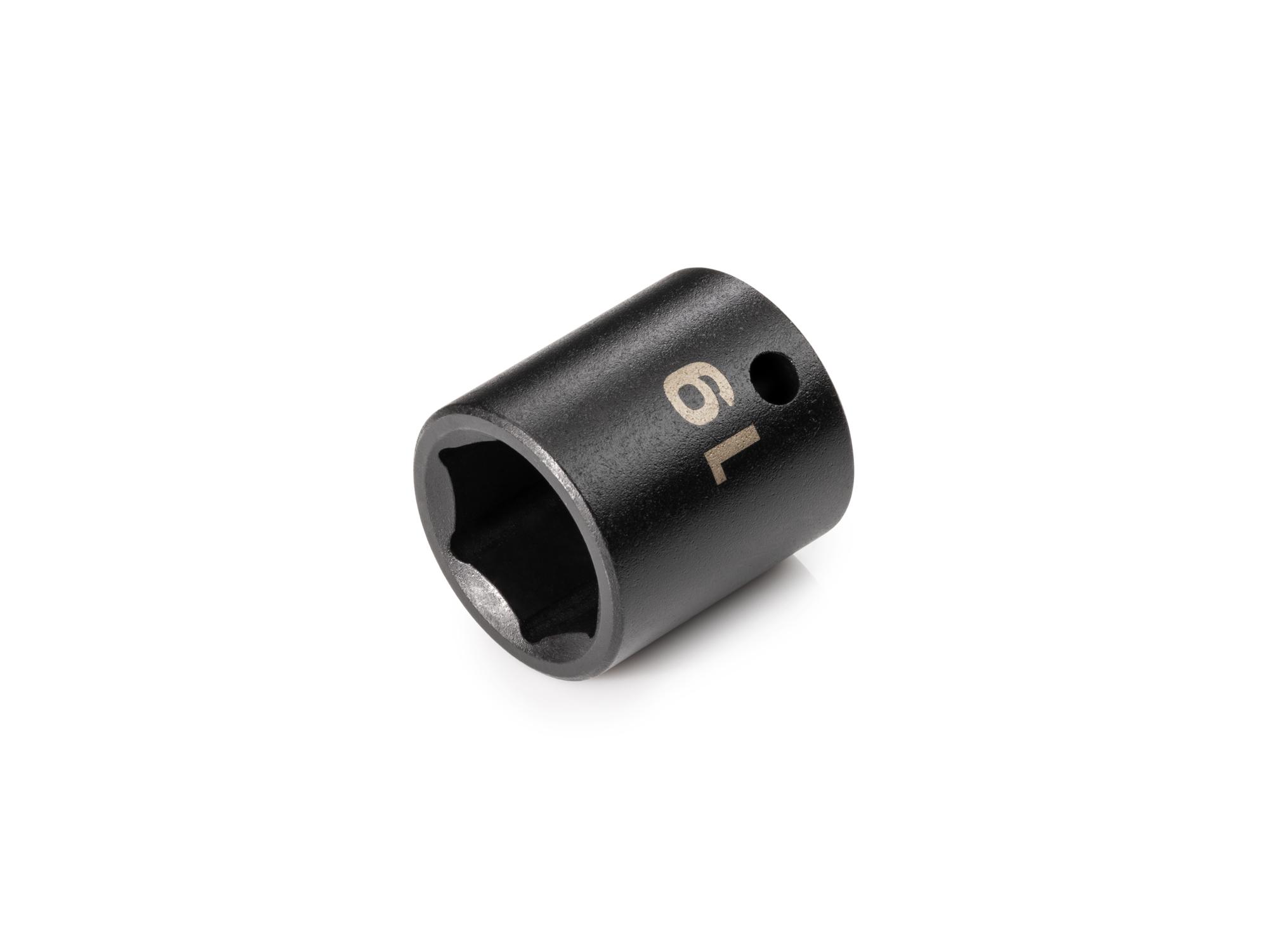 Front-right angle view of Tekton impact drive 6-point socket. Item #SID12119
