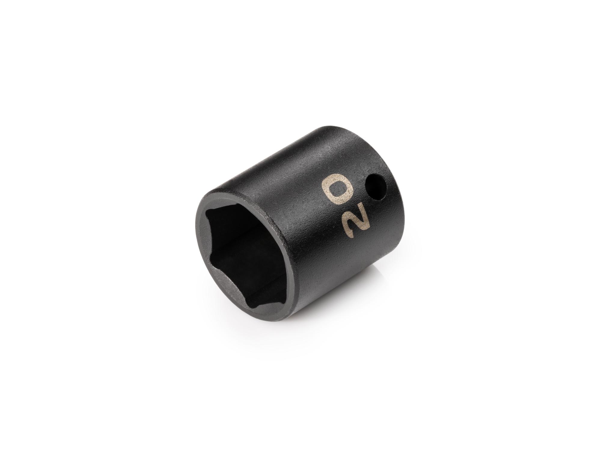 Front-right angle view of Tekton impact drive 6-point socket. Item #SID12120