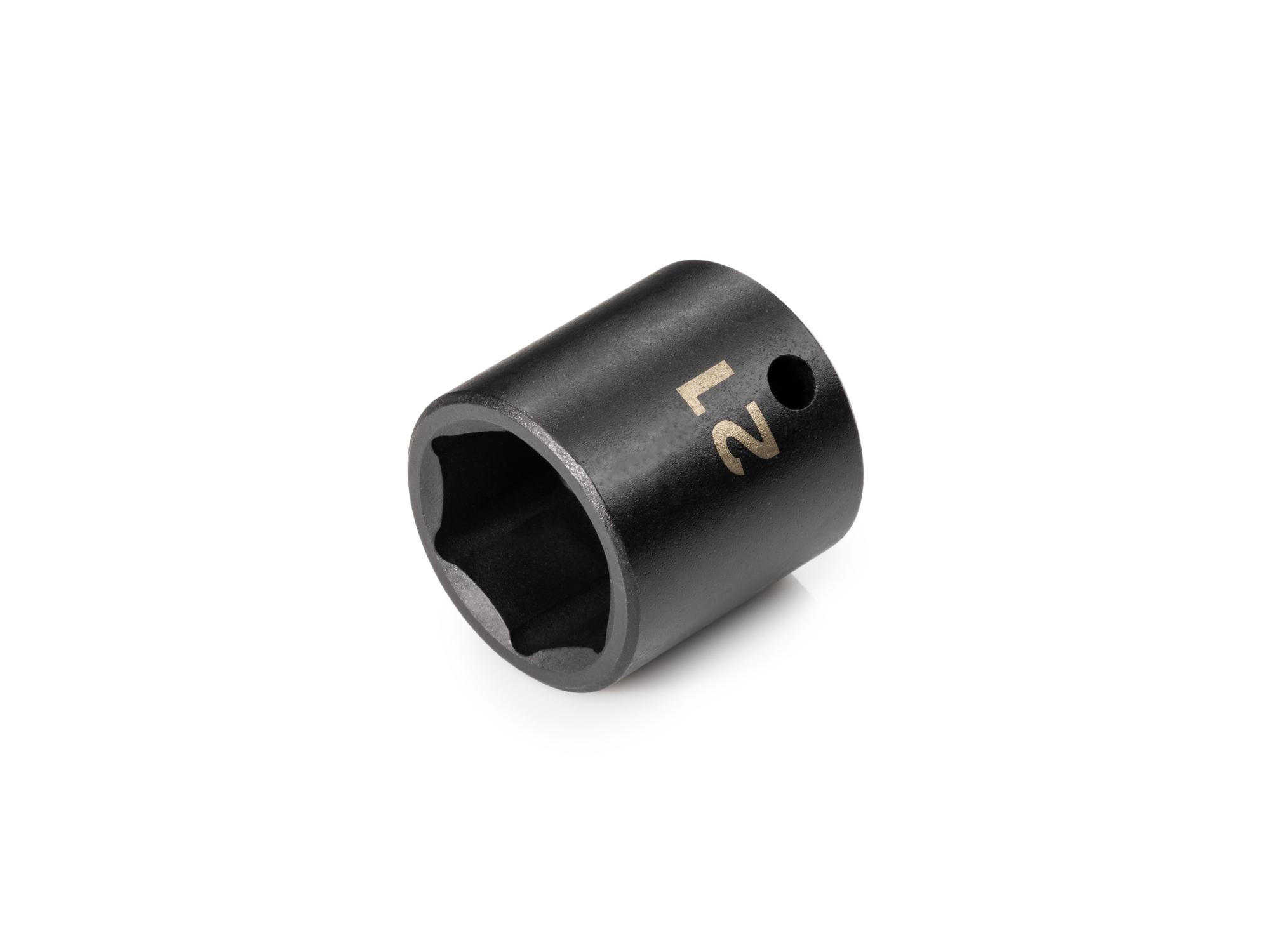 Front-right angle view of Tekton impact drive 6-point socket. Item #SID12121