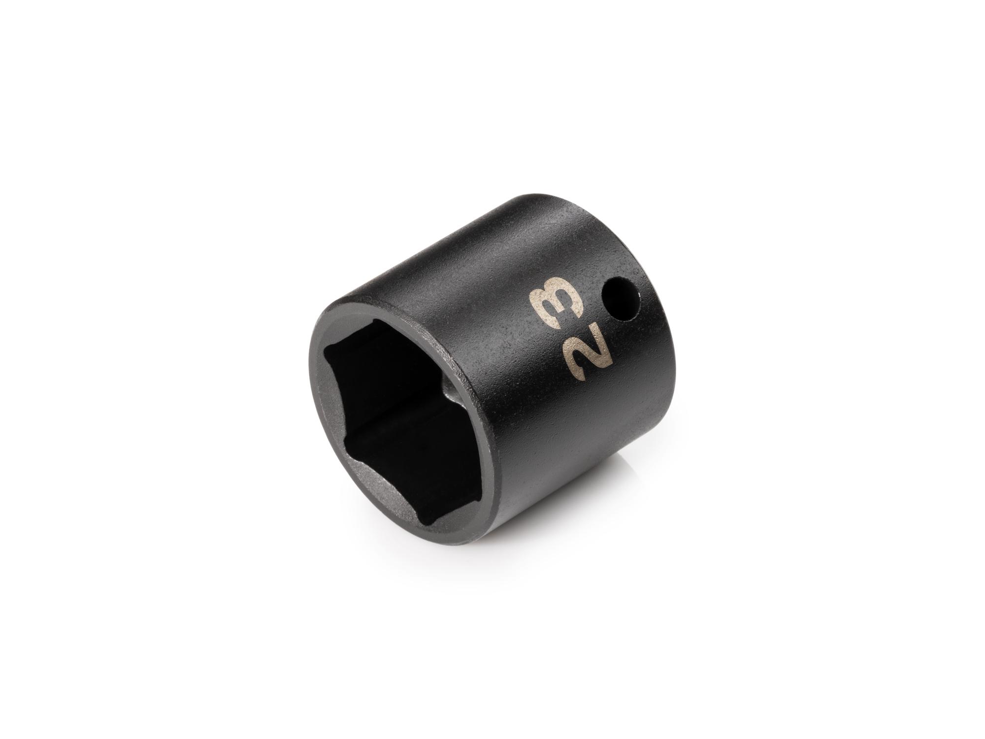 Front-right angle view of Tekton impact drive 6-point socket. Item #SID12123