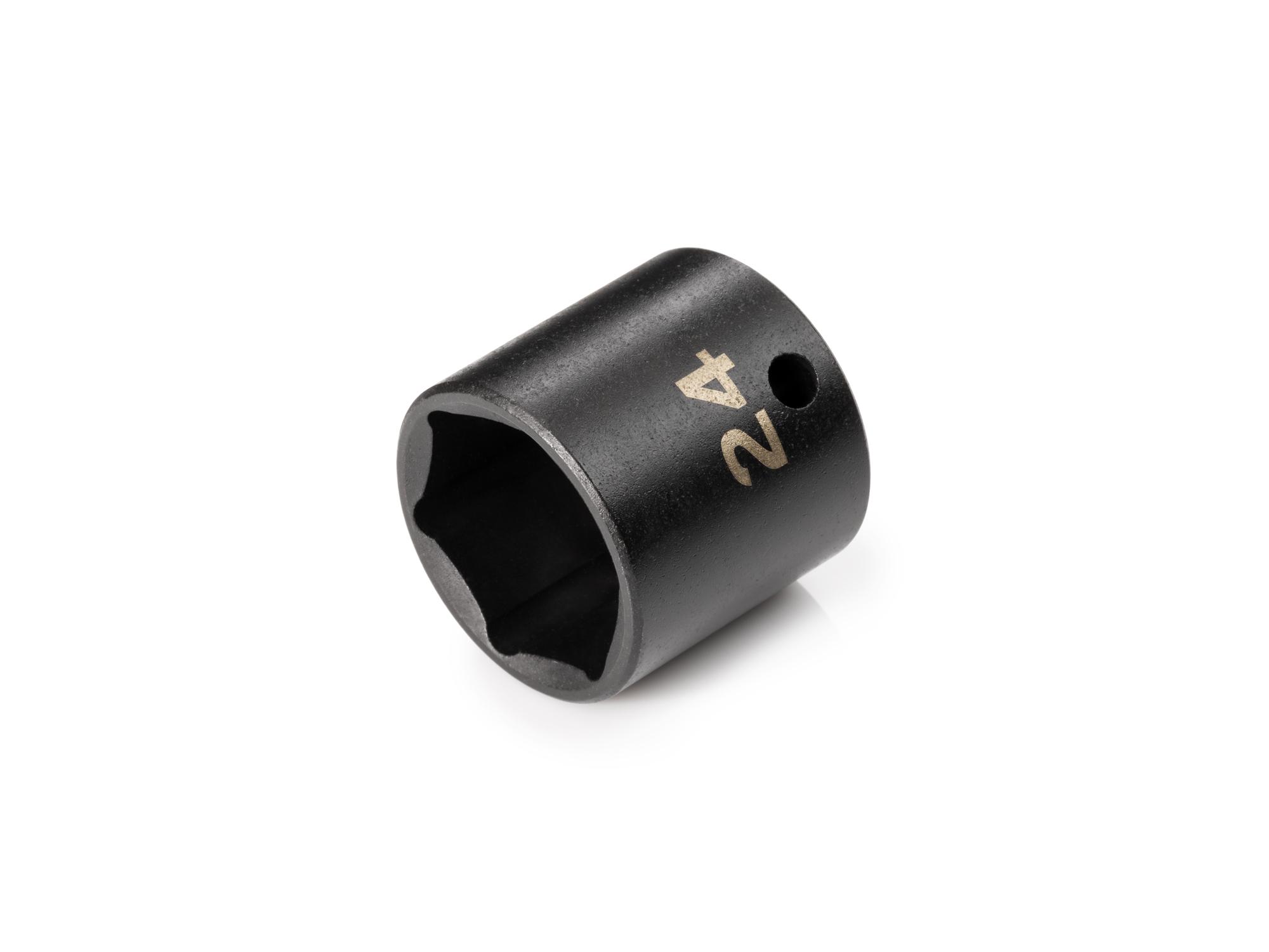 Front-right angle view of Tekton impact drive 6-point socket. Item #SID12124