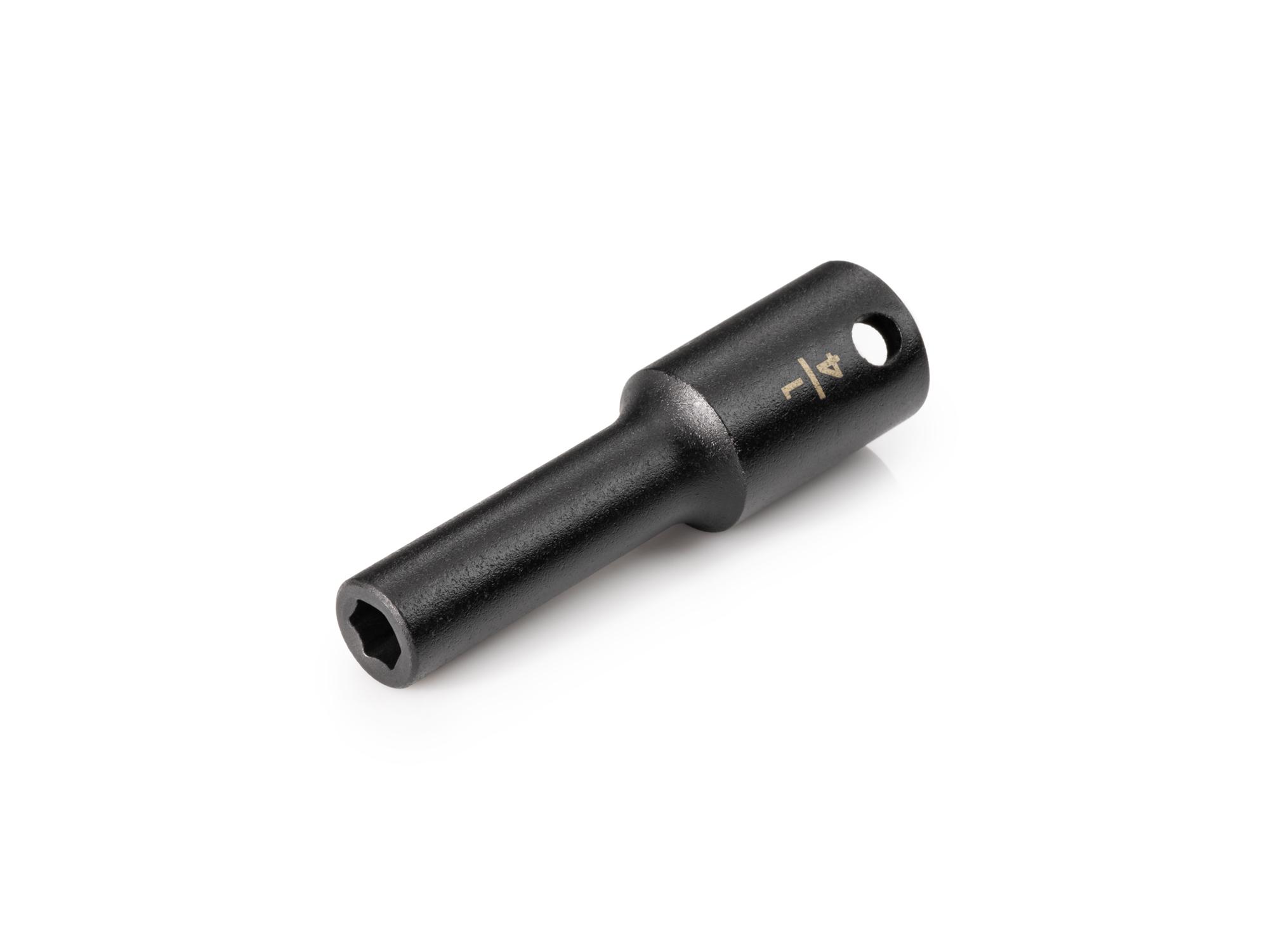 Front-right angle view of Tekton impact drive 6-point socket. Item #SID13006