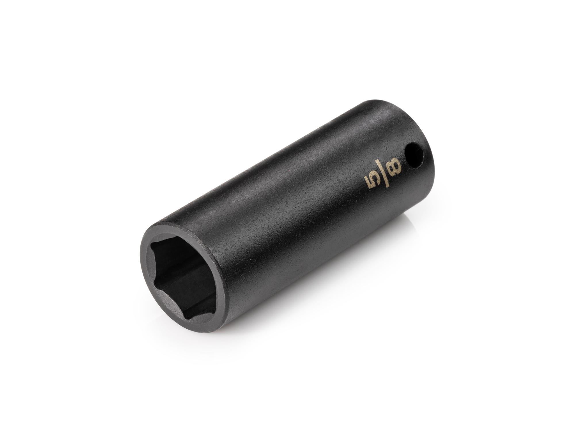 Front-right angle view of Tekton impact drive 6-point socket. Item #SID13016