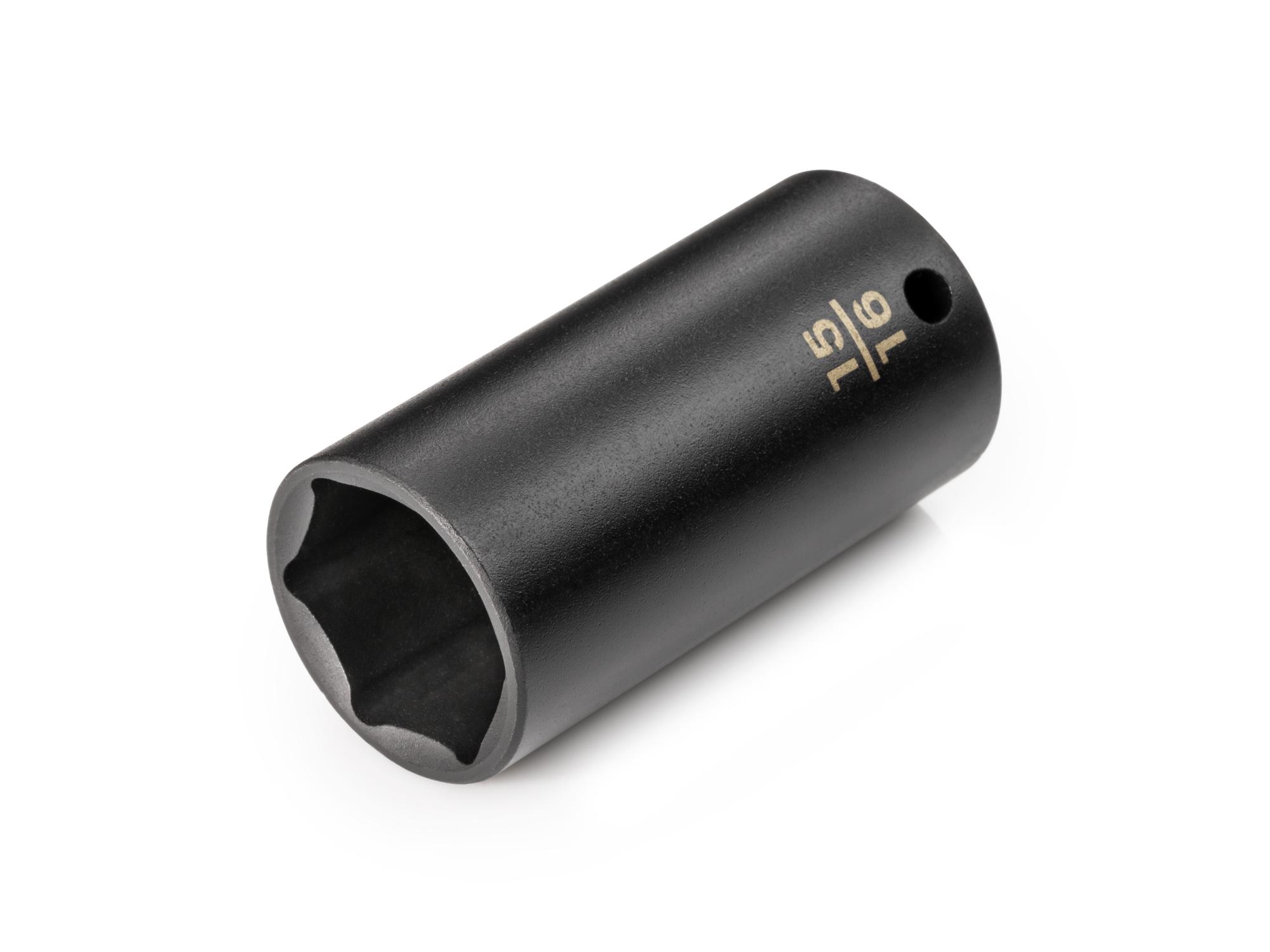 Front-right angle view of Tekton impact drive 6-point socket. Item #SID13024