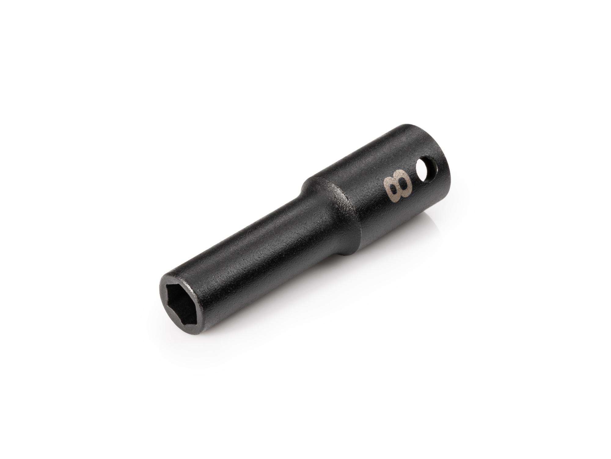 Front-right angle view of Tekton impact drive 6-point socket. Item #SID13108
