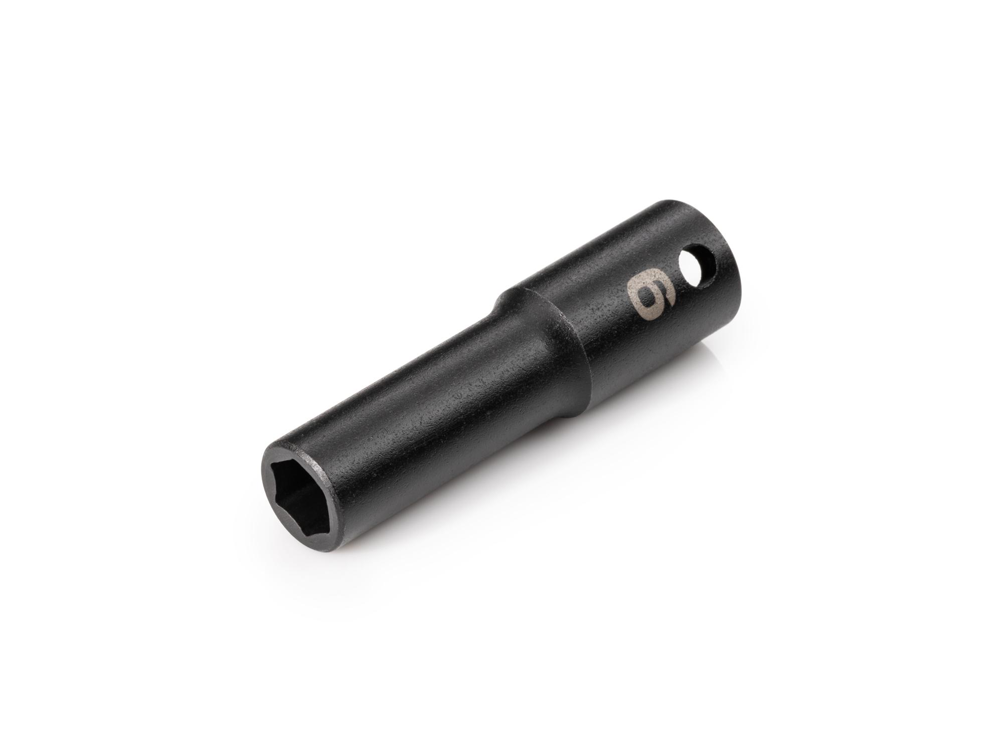 Front-right angle view of Tekton impact drive 6-point socket. Item #SID13109