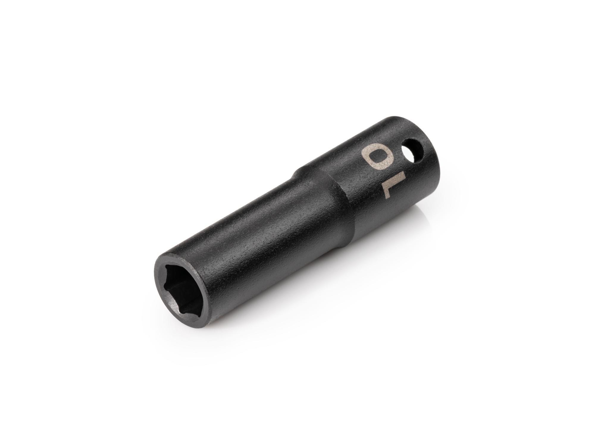 Front-right angle view of Tekton impact drive 6-point socket. Item #SID13110