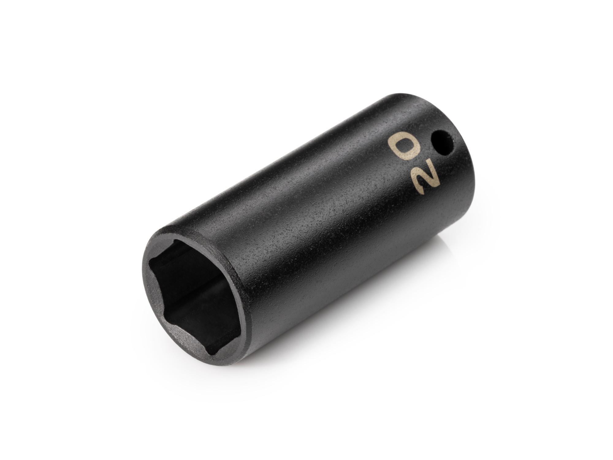Front-right angle view of Tekton impact drive 6-point socket. Item #SID13120