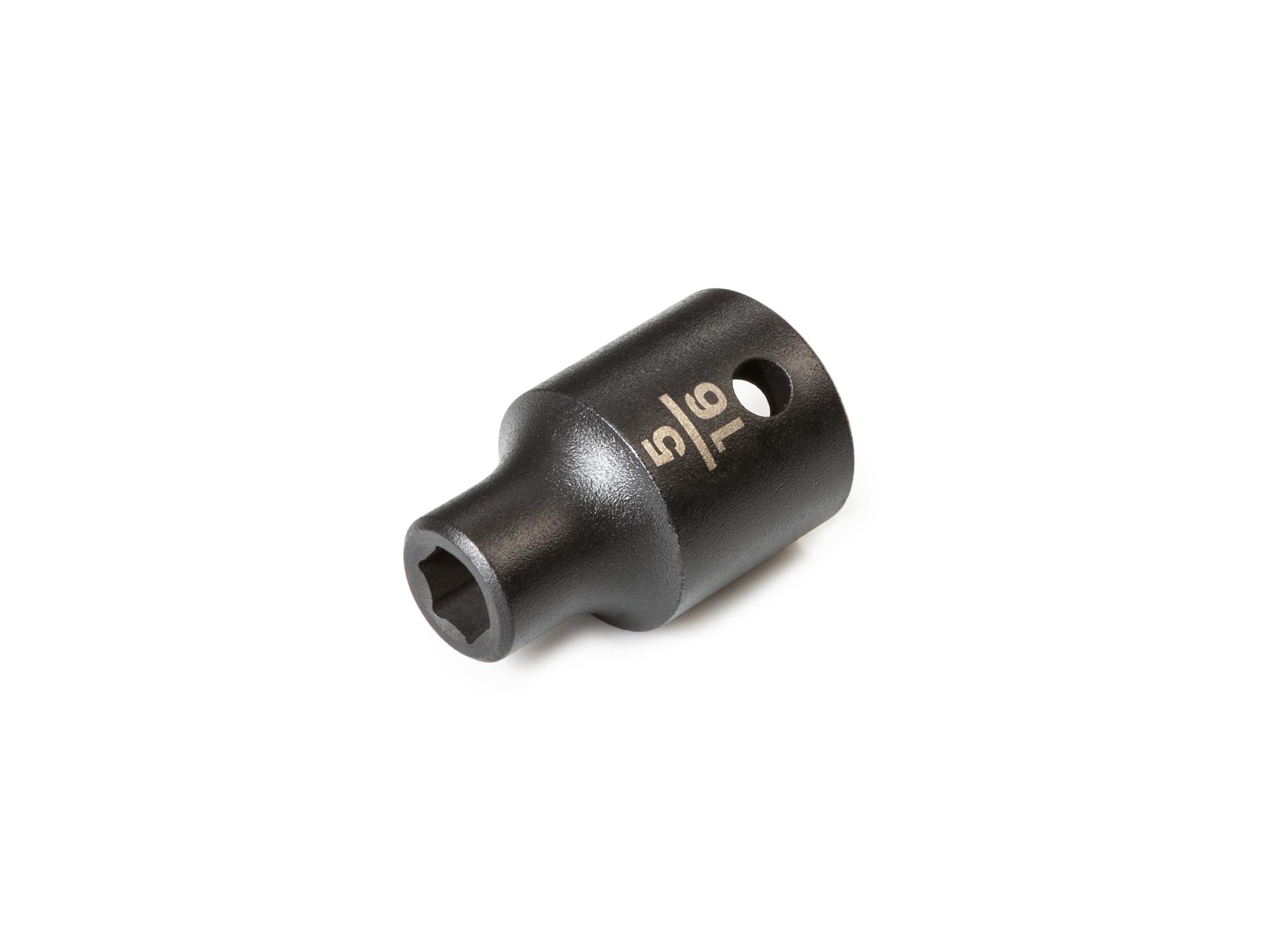 Front-right angle view of Tekton impact drive 6-point socket. Item #SID22008