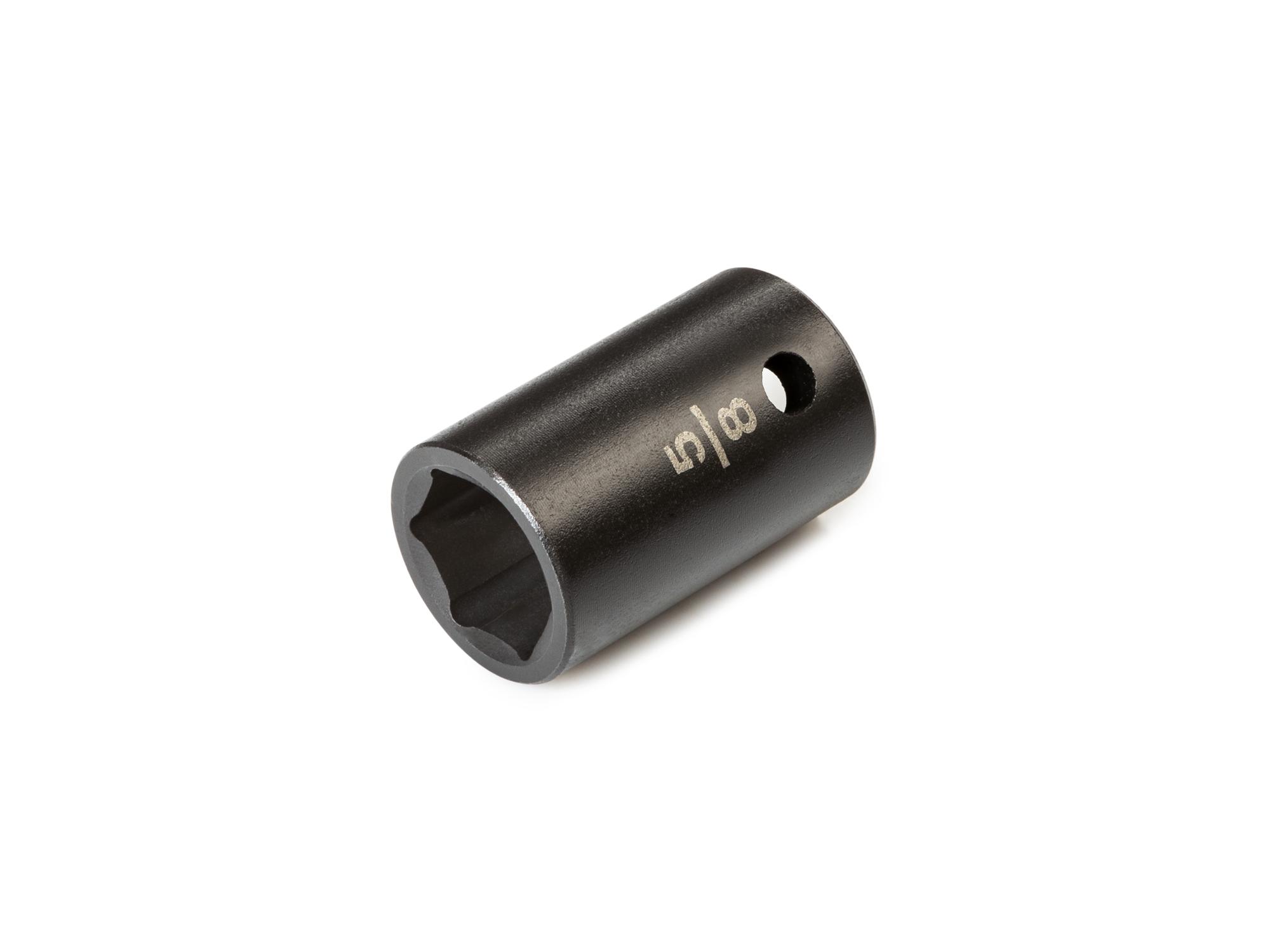 Front-right angle view of Tekton impact drive 6-point socket. Item #SID22016