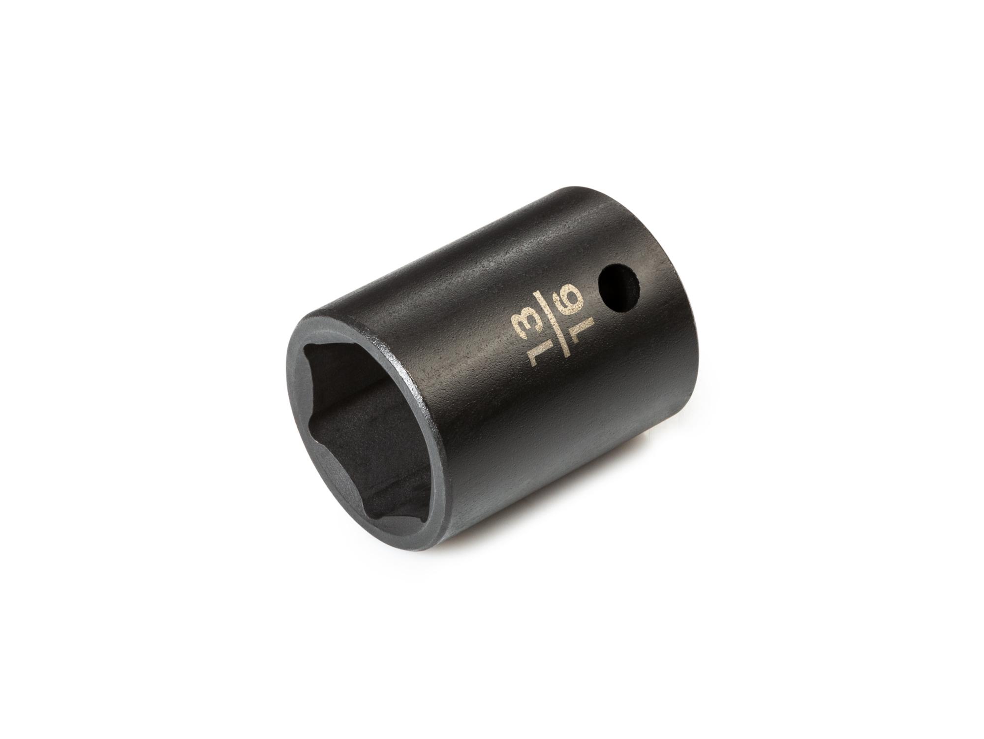 Front-right angle view of Tekton impact drive 6-point socket. Item #SID22021