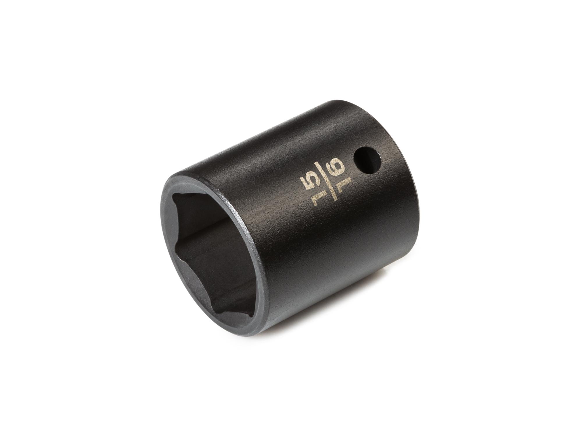 Front-right angle view of Tekton impact drive 6-point socket. Item #SID22024