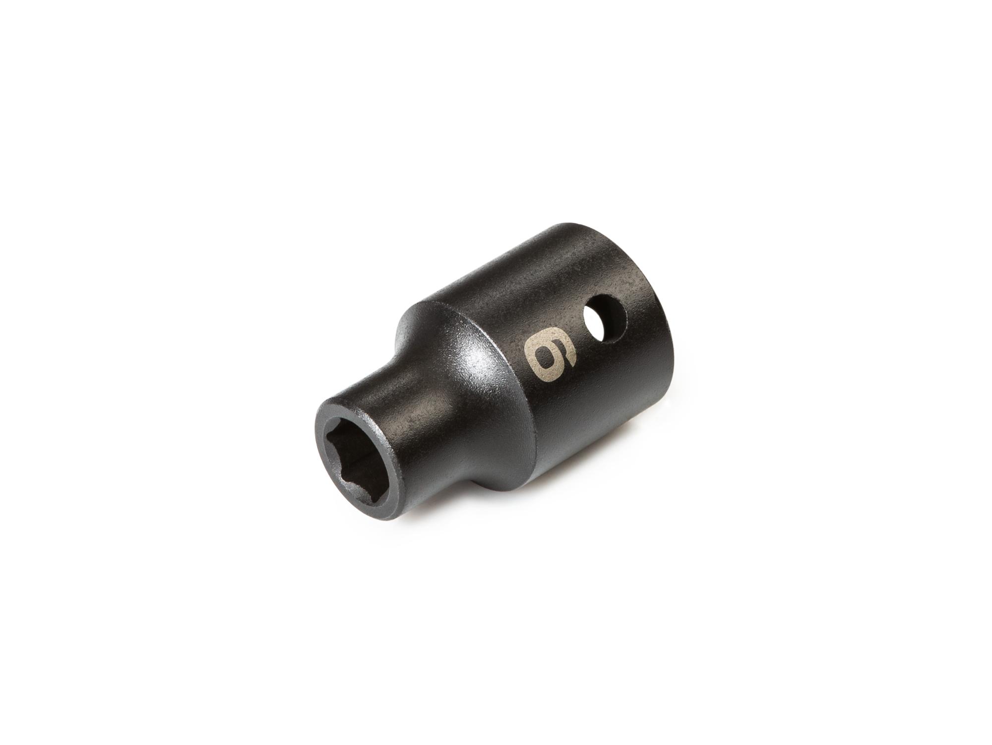 Front-right angle view of Tekton impact drive 6-point socket. Item #SID22109