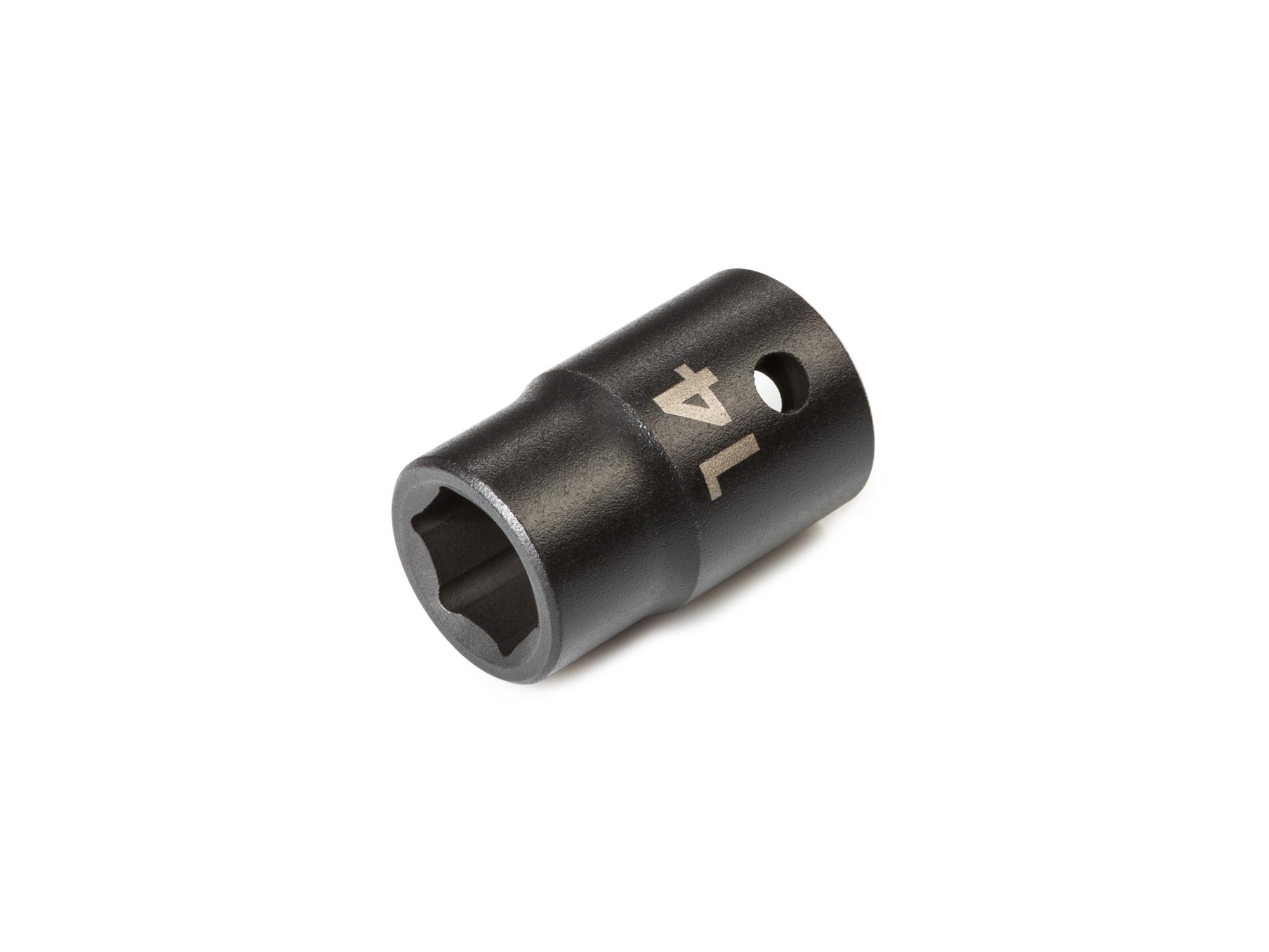 Front-right angle view of Tekton impact drive 6-point socket. Item #SID22114