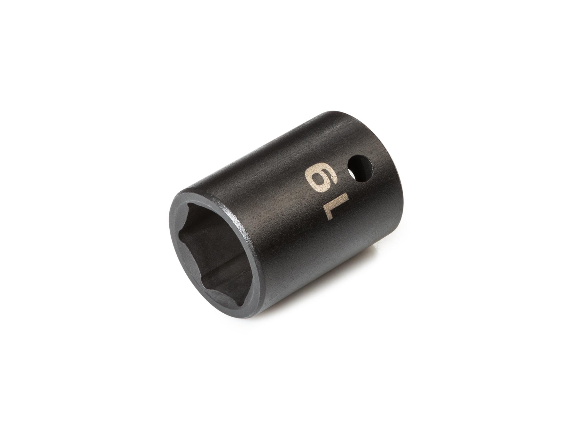 Front-right angle view of Tekton impact drive 6-point socket. Item #SID22119