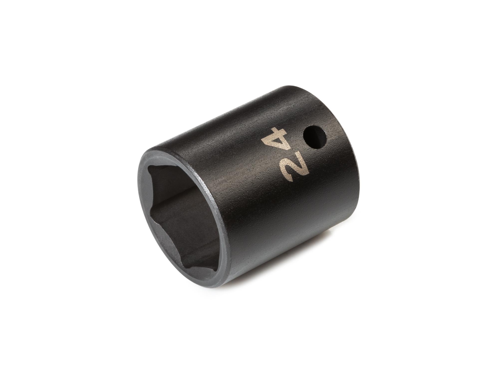 Front-right angle view of Tekton impact drive 6-point socket. Item #SID22124