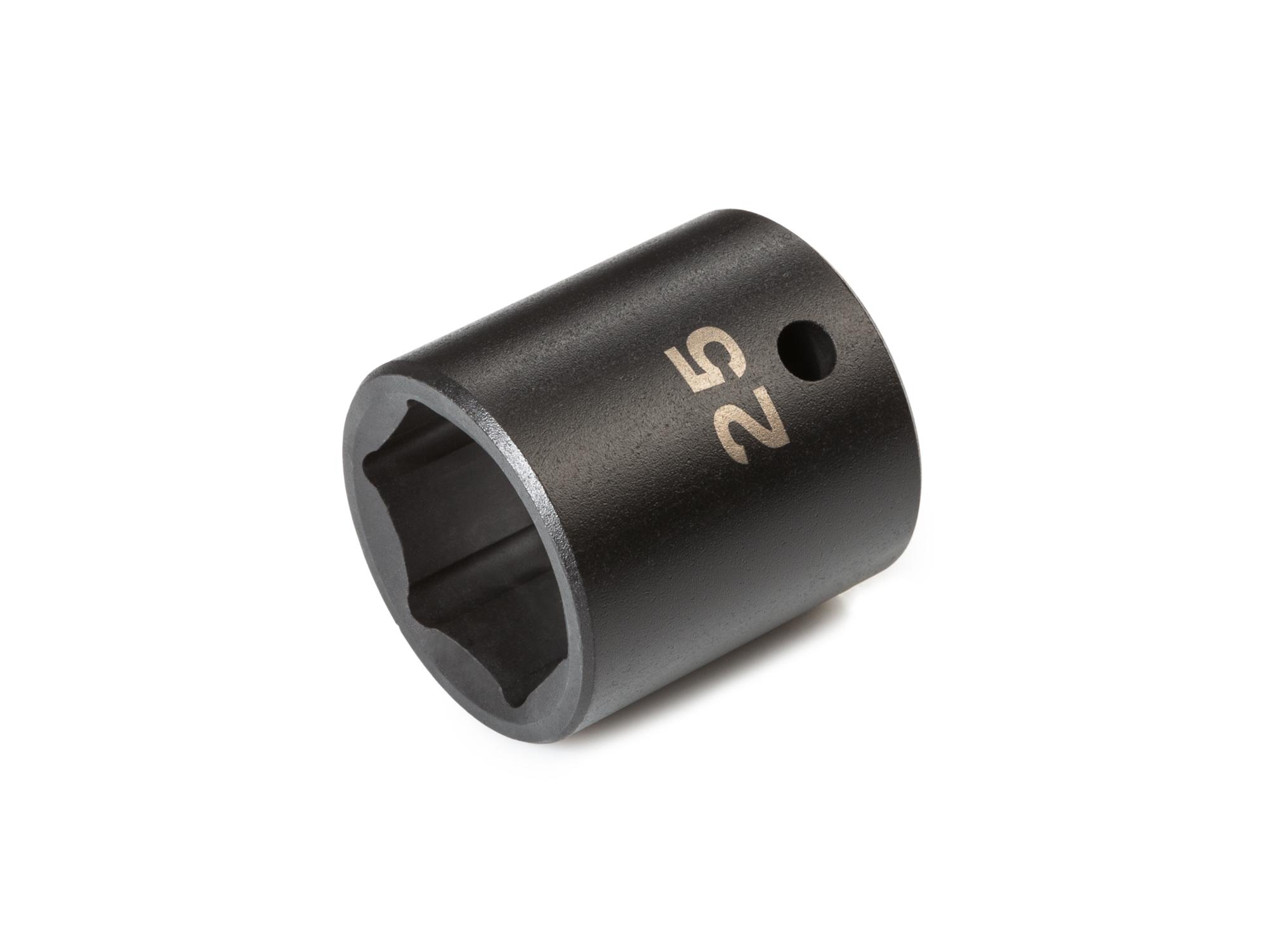 Front-right angle view of Tekton impact drive 6-point socket. Item #SID22125