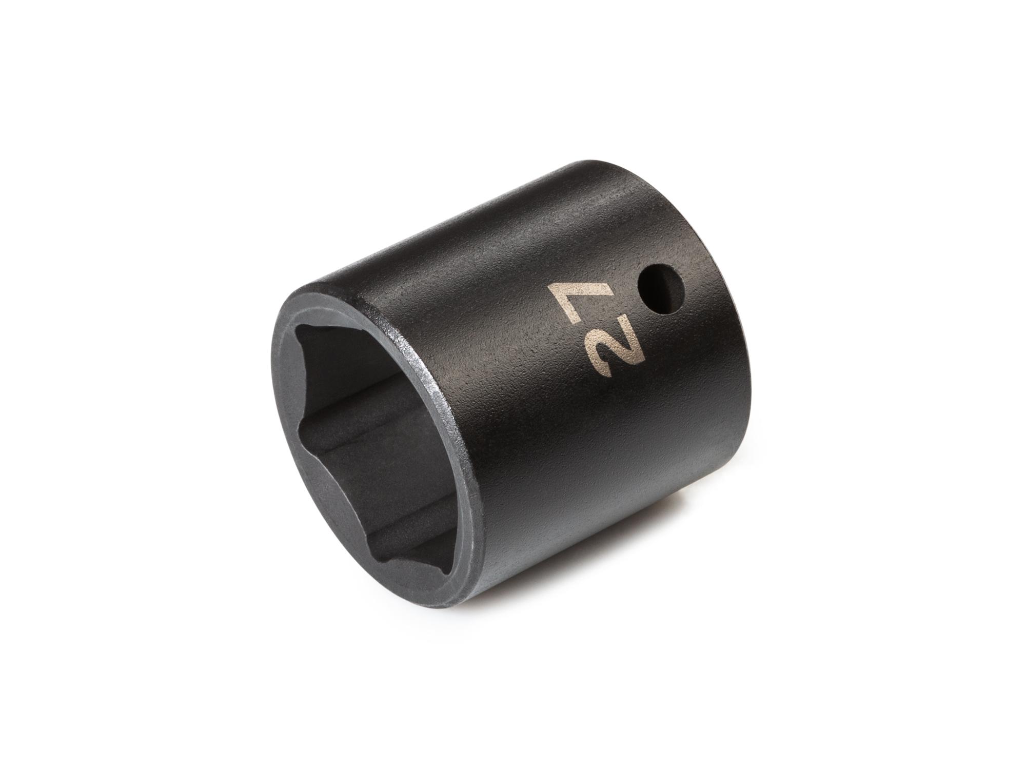 Front-right angle view of Tekton impact drive 6-point socket. Item #SID22127