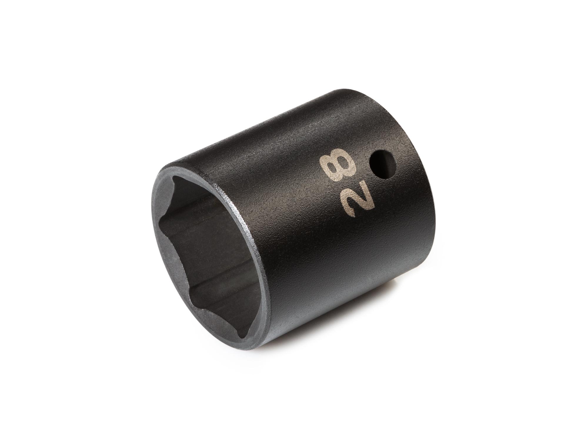 Front-right angle view of Tekton impact drive 6-point socket. Item #SID22128