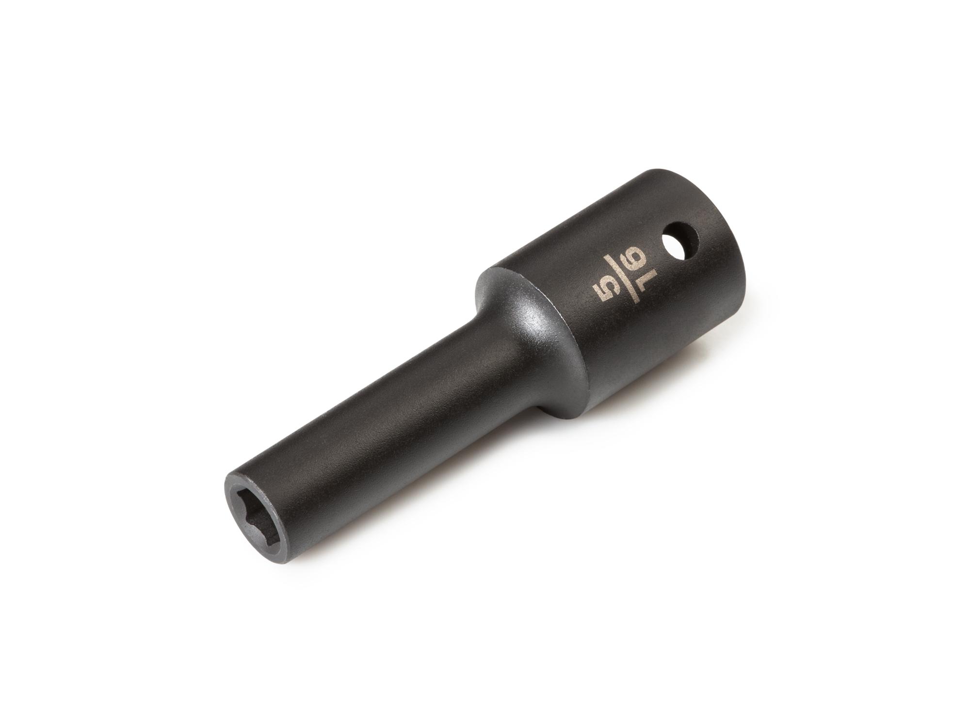 Front-right angle view of Tekton impact drive 6-point socket. Item #SID23008