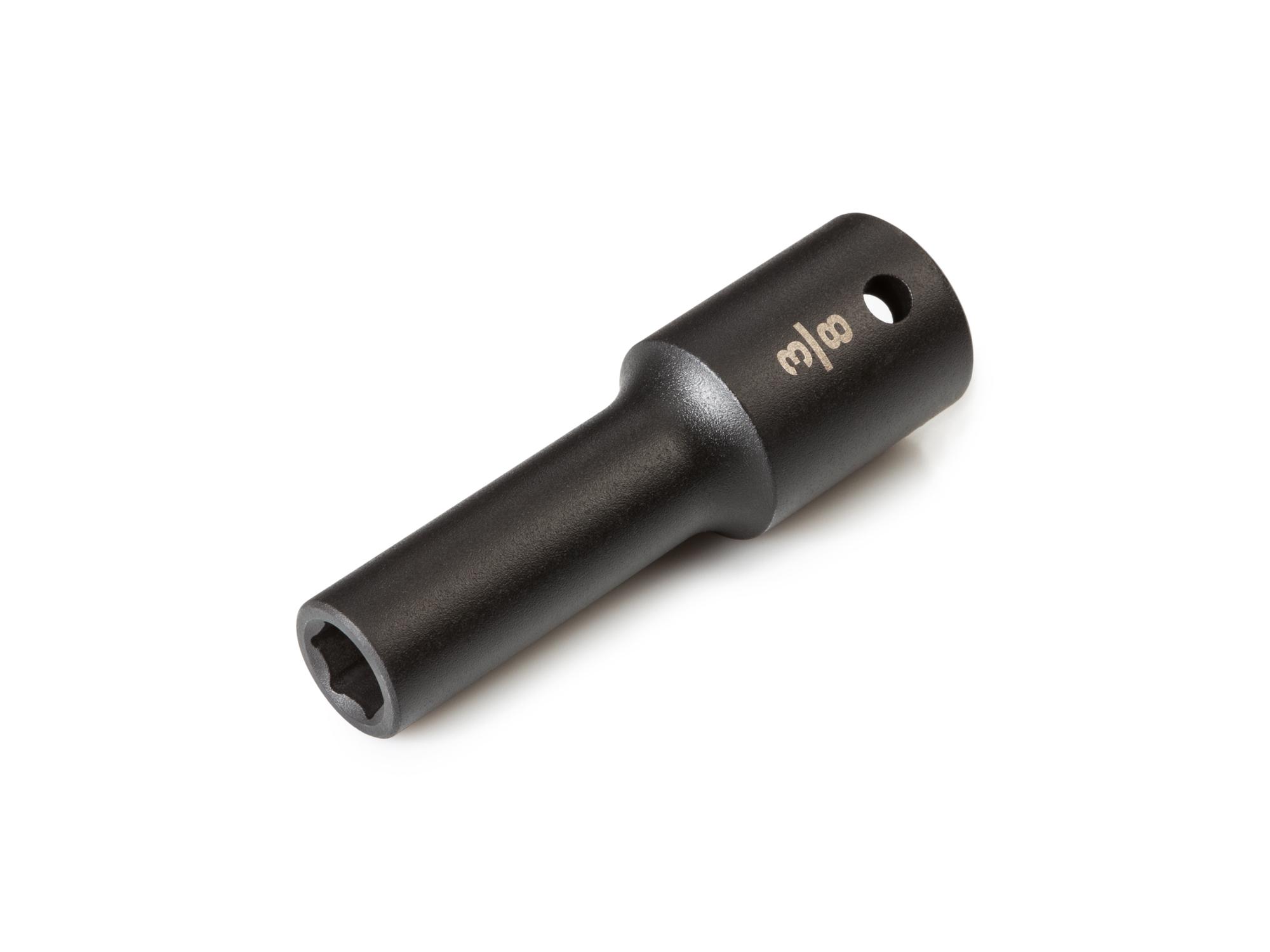 Front-right angle view of Tekton impact drive 6-point socket. Item #SID23010