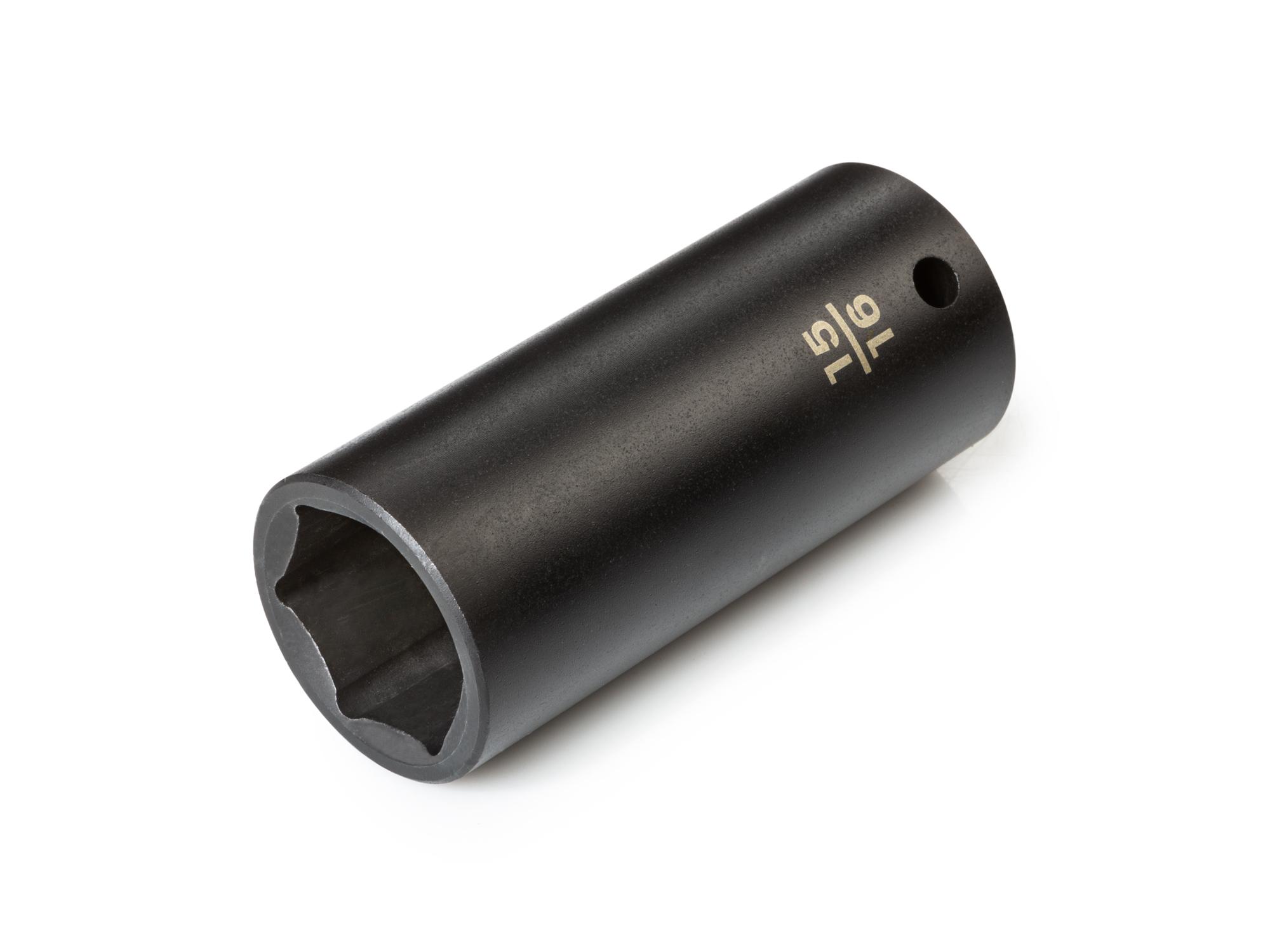 Front-right angle view of Tekton impact drive 6-point socket. Item #SID23024
