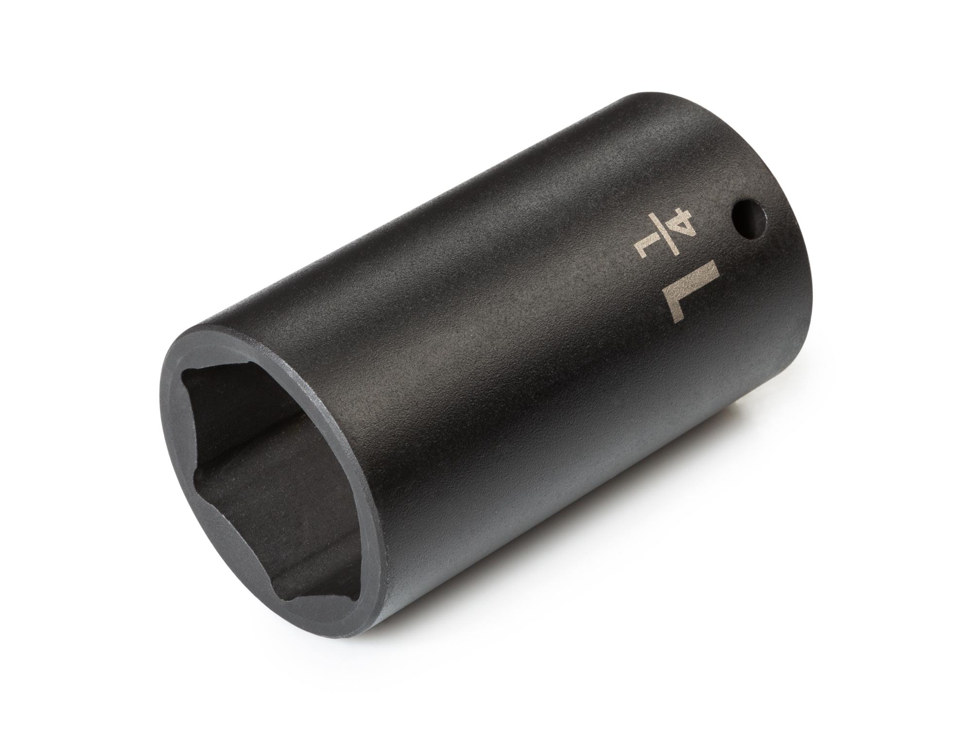 Front-right angle view of Tekton impact drive 6-point socket. Item #SID23032