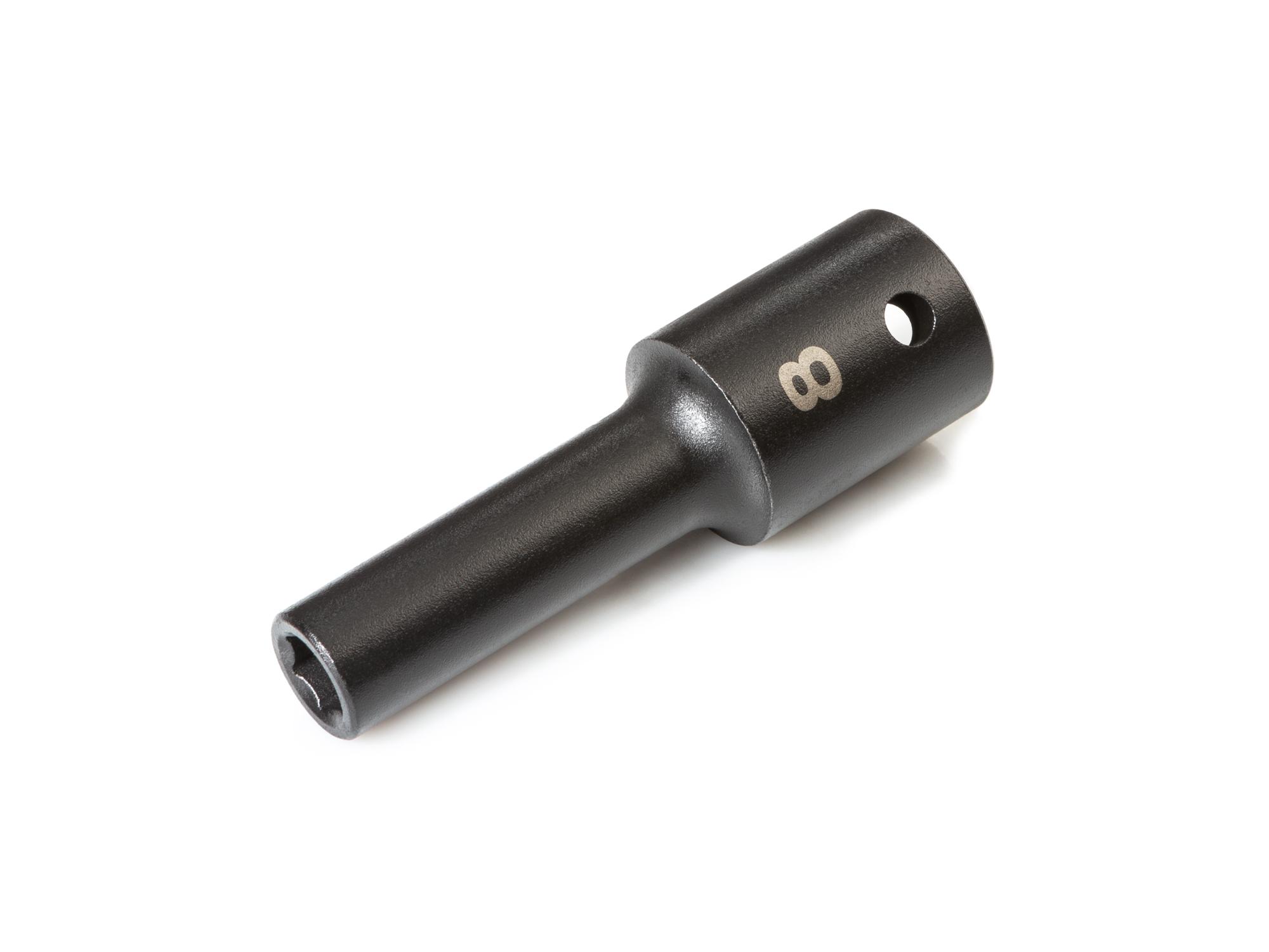 Front-right angle view of Tekton impact drive 6-point socket. Item #SID23108