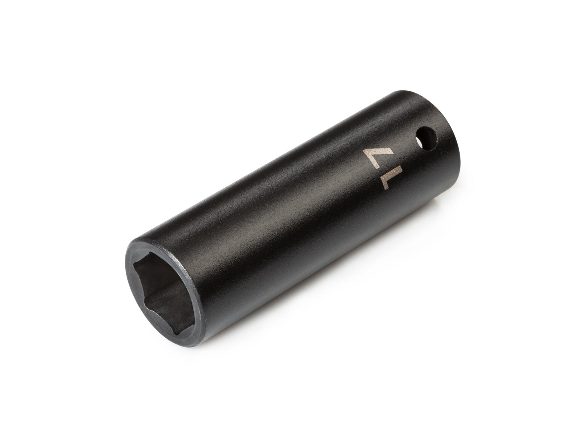 Front-right angle view of Tekton impact drive 6-point socket. Item #SID23117