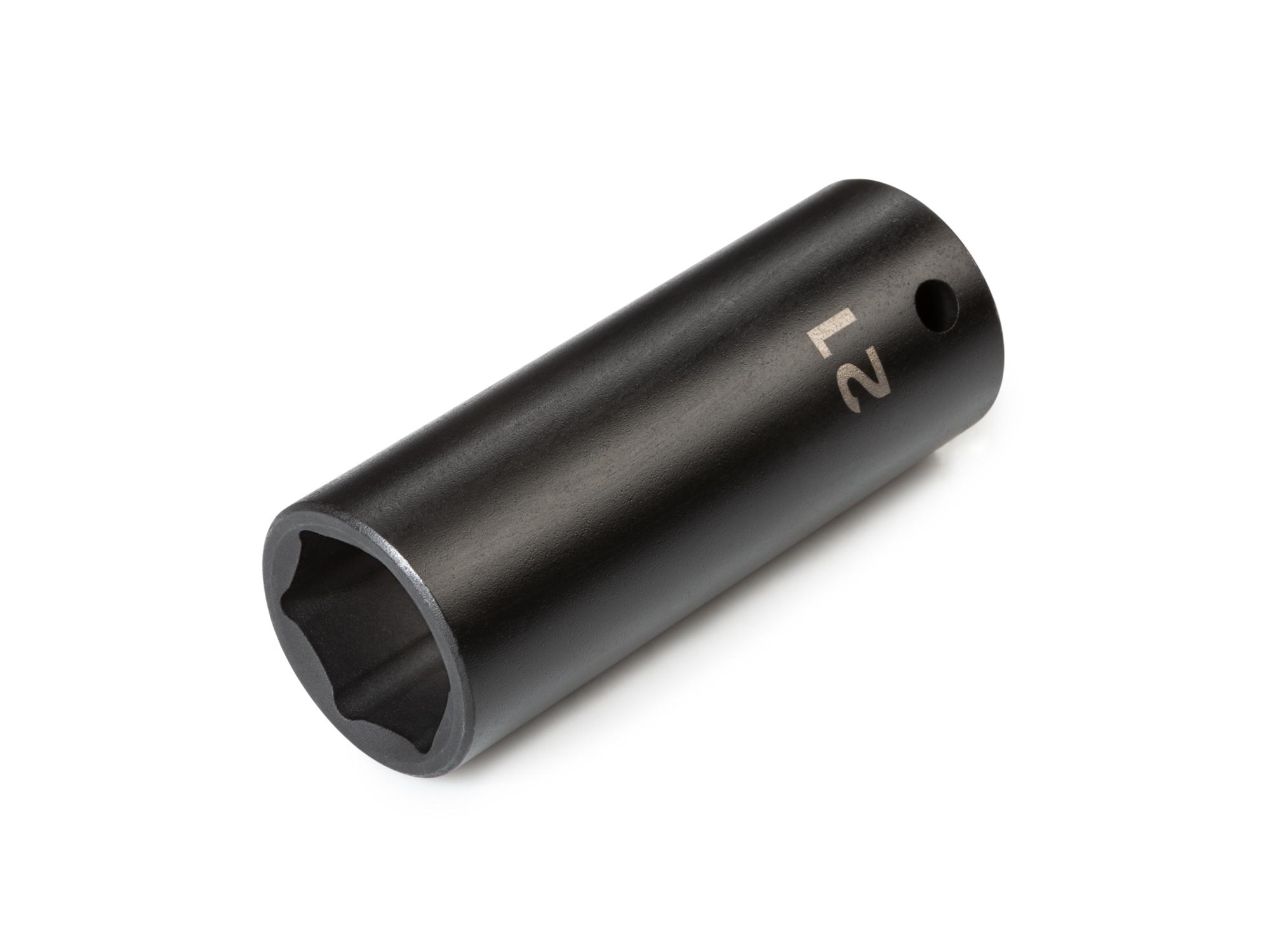 Front-right angle view of Tekton impact drive 6-point socket. Item #SID23121