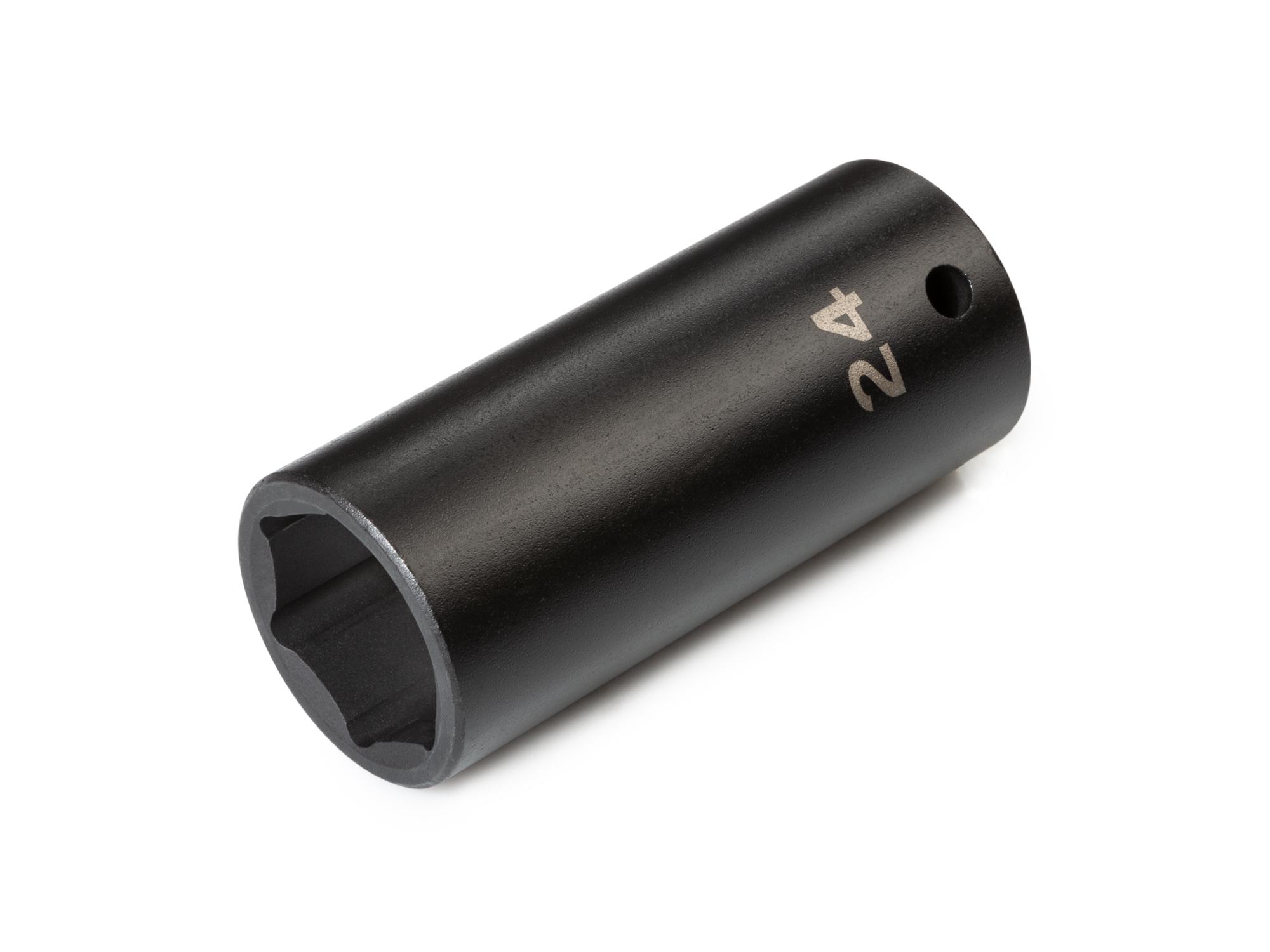 Front-right angle view of Tekton impact drive 6-point socket. Item #SID23124