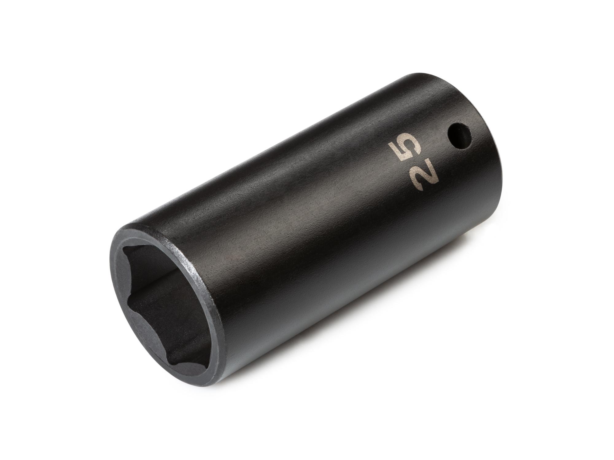 Front-right angle view of Tekton impact drive 6-point socket. Item #SID23125