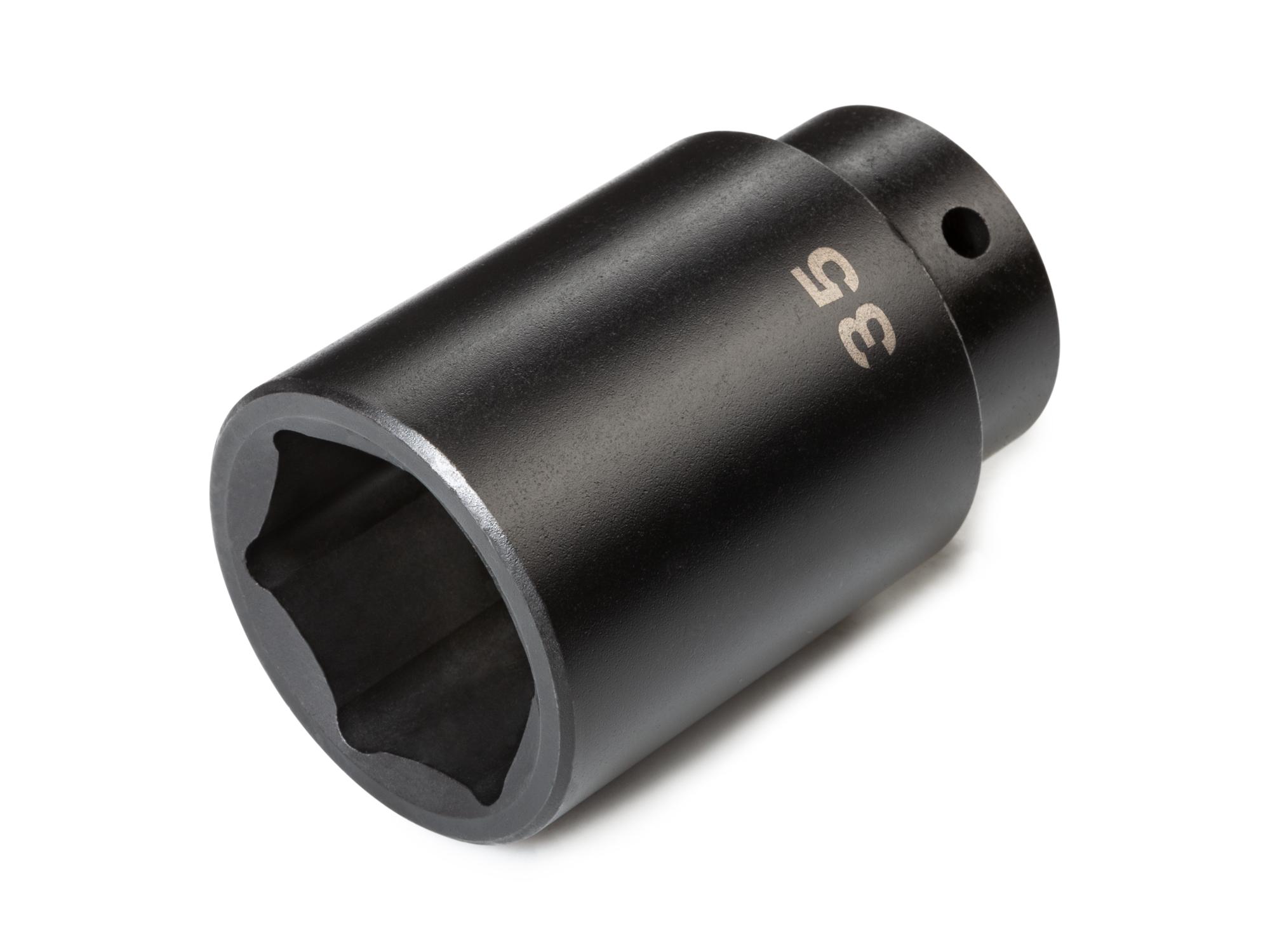 Front-right angle view of Tekton impact drive 6-point socket. Item #SID23135