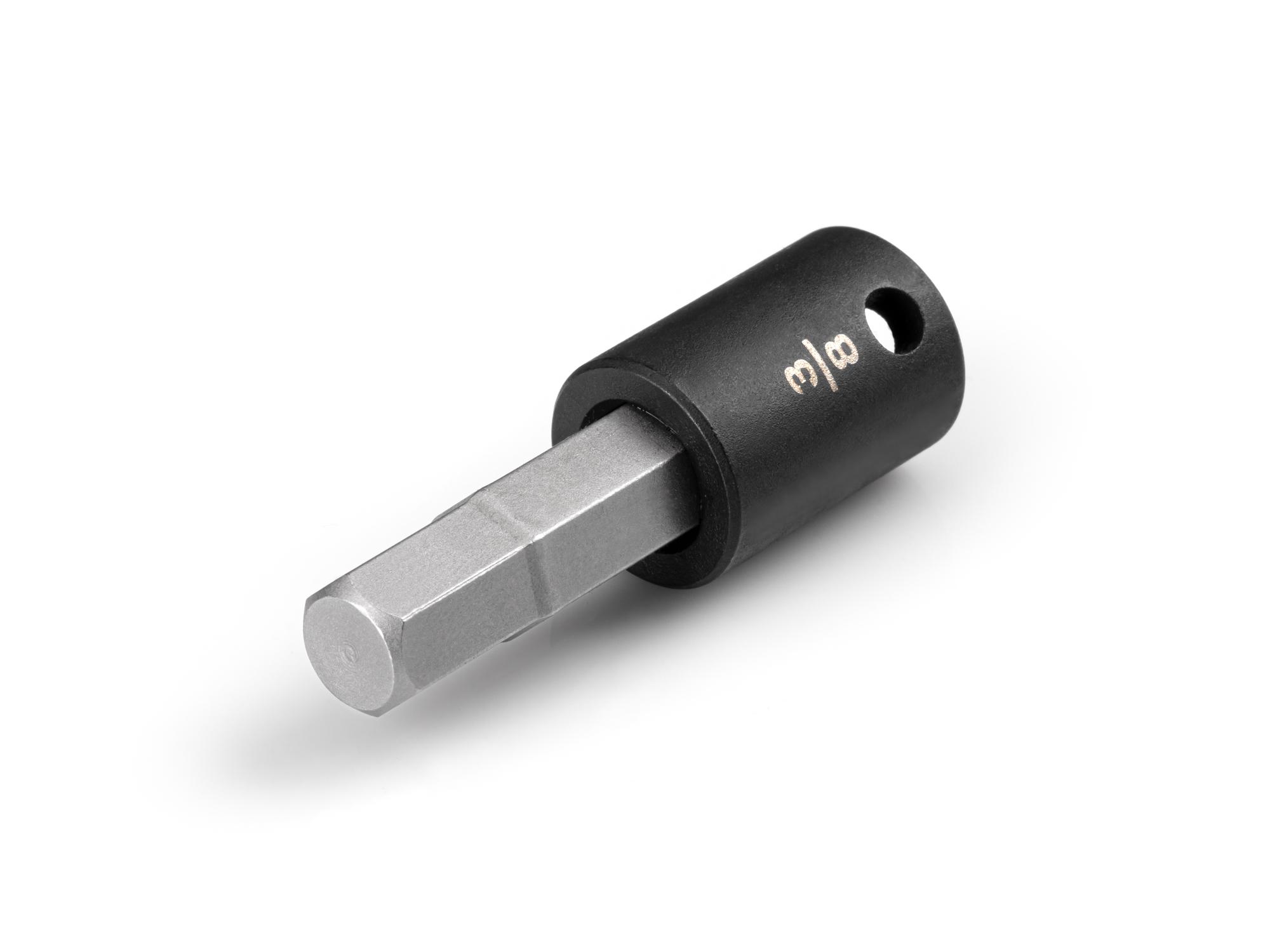 3/8 Inch Drive x 3/8 Inch Hex Impact Bit Socket