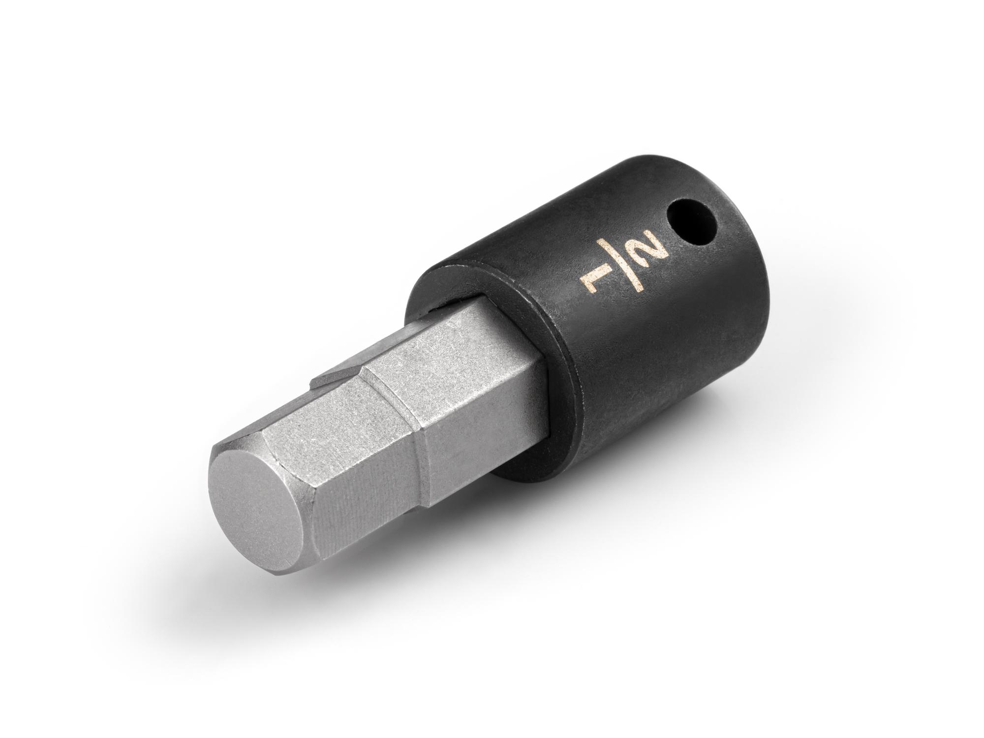 Front-right angle view of Tekton impact drive bit socket. Item #SIB12213