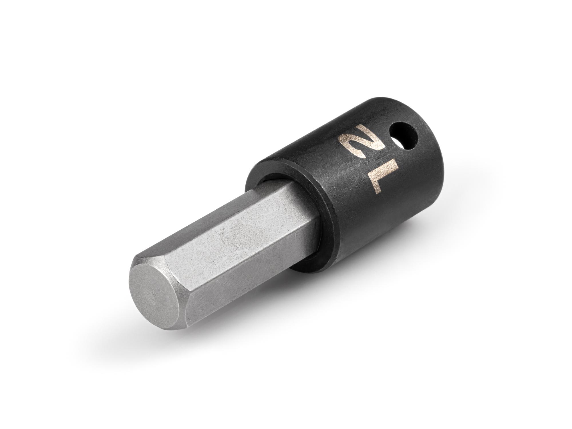 Front-right angle view of Tekton impact drive bit socket. Item #SIB13212