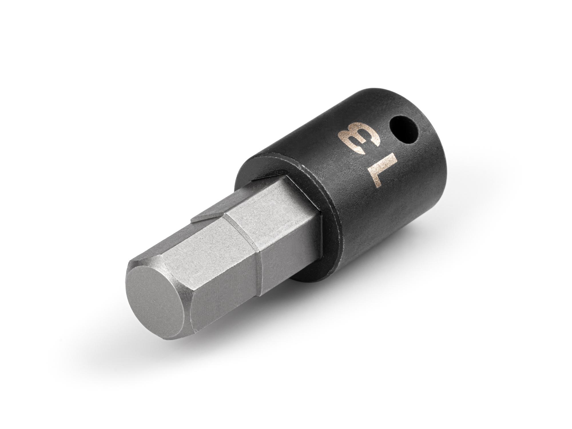 Front-right angle view of Tekton impact drive bit socket. Item #SIB13213